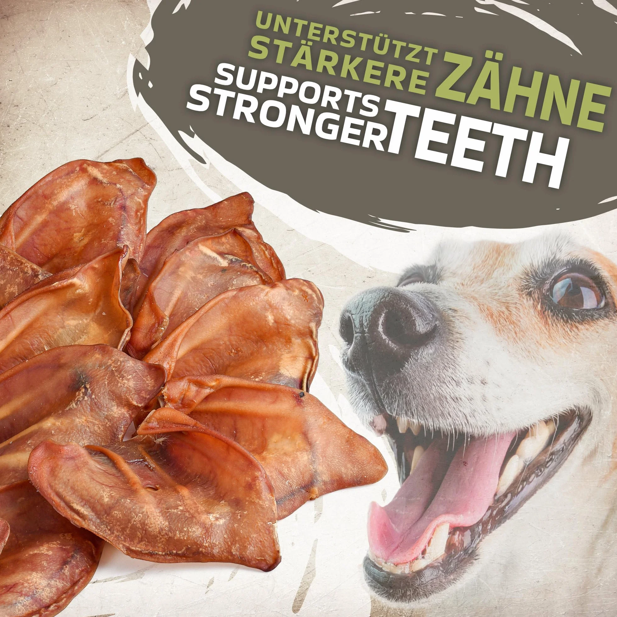 Oreilles de Porc pour Chiens 20 pièces (1kg) Friandises Naturelles sans céréales ni additifs Séchées à l’air