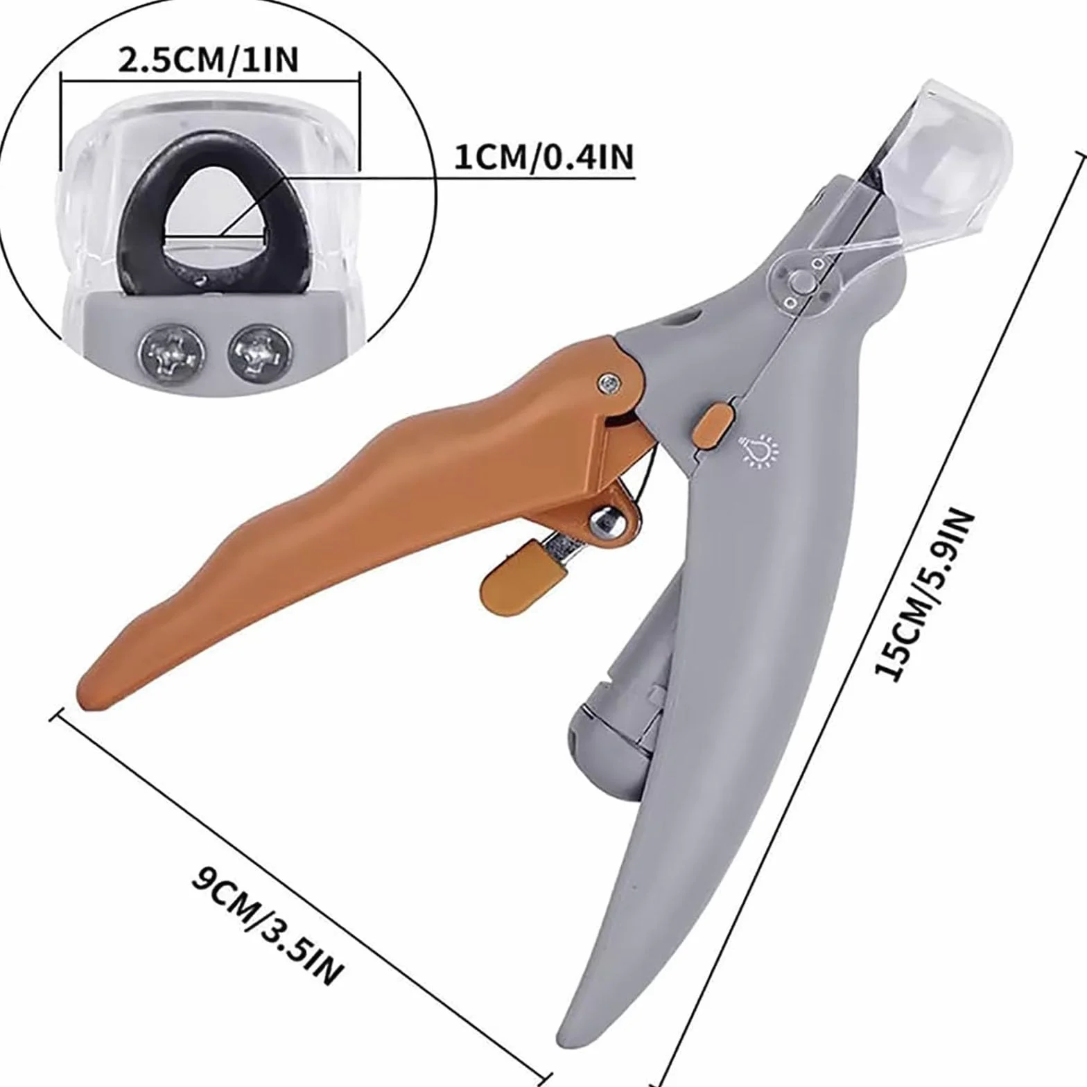 PawThentic Coupe-Ongles pour Animaux de Compagnie LED Loupe PréciseClip 2 Pièces