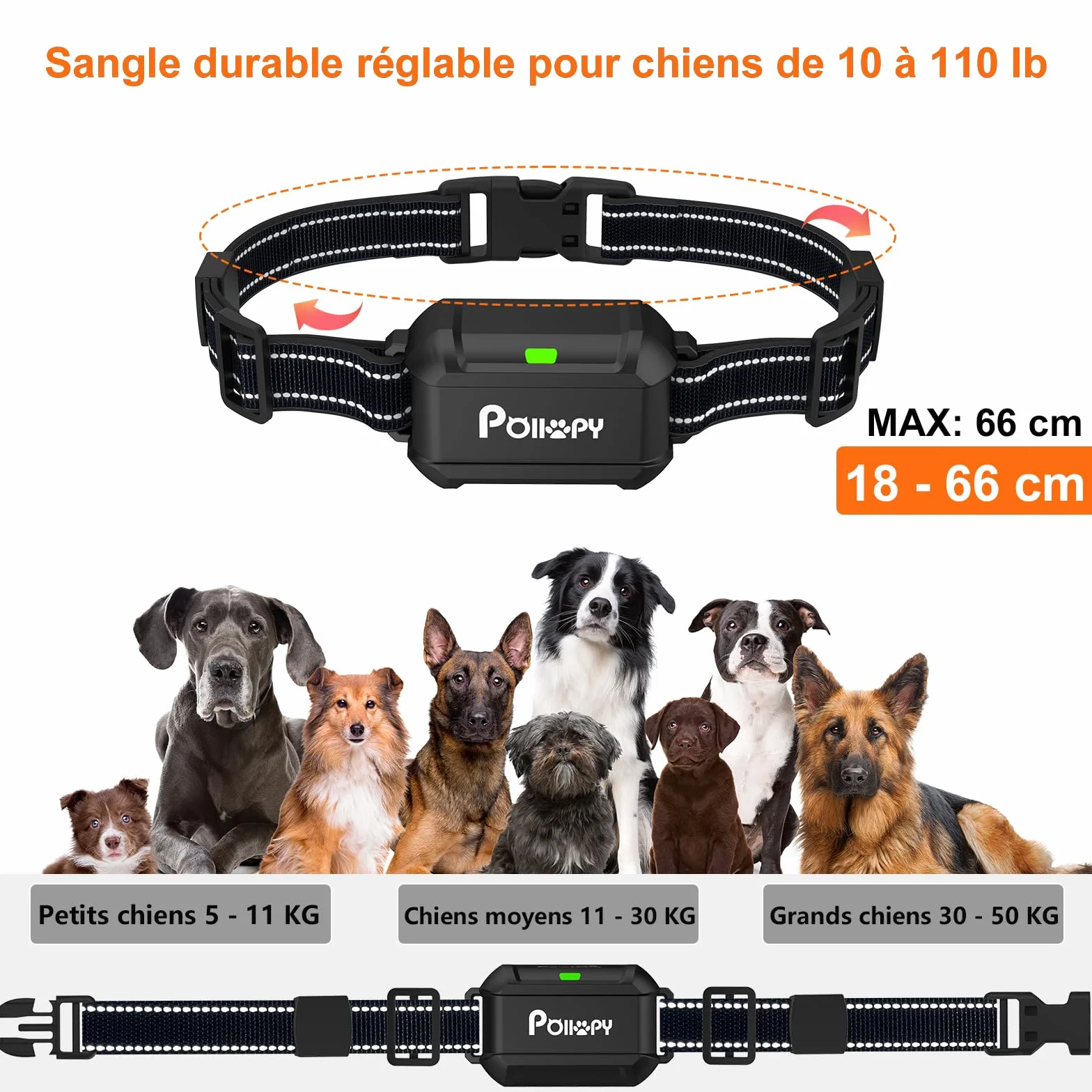 Système de Clôture Sans fil Pour Chien 3 en 1 Anti Fugue avec Zone Interdite et Collier Dressage Intérieur Extérieur