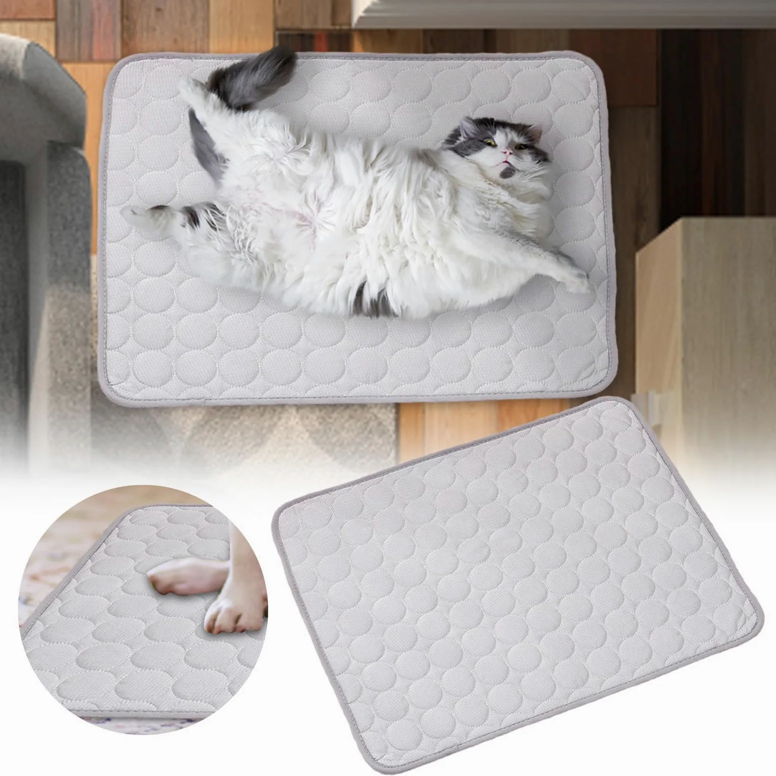 Générique Tapis Rafraichissant Chien Chat, Tapis Refrigerant pour Chien Coussin Rafraichissant pour Chiens Matelas Frais Chats ete Refroidissement Chat
