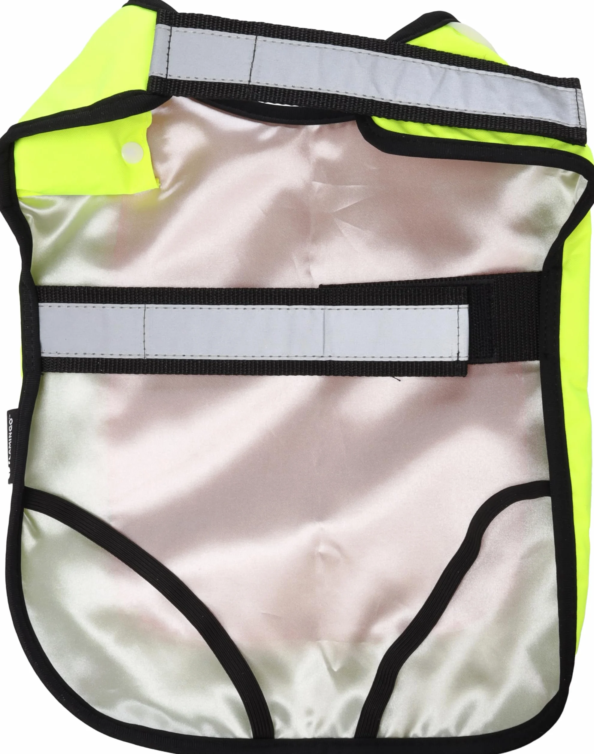 Gilet sécurité LED Simi Fluo Orange 30 cm réfléchissant Batterie Rechargeable