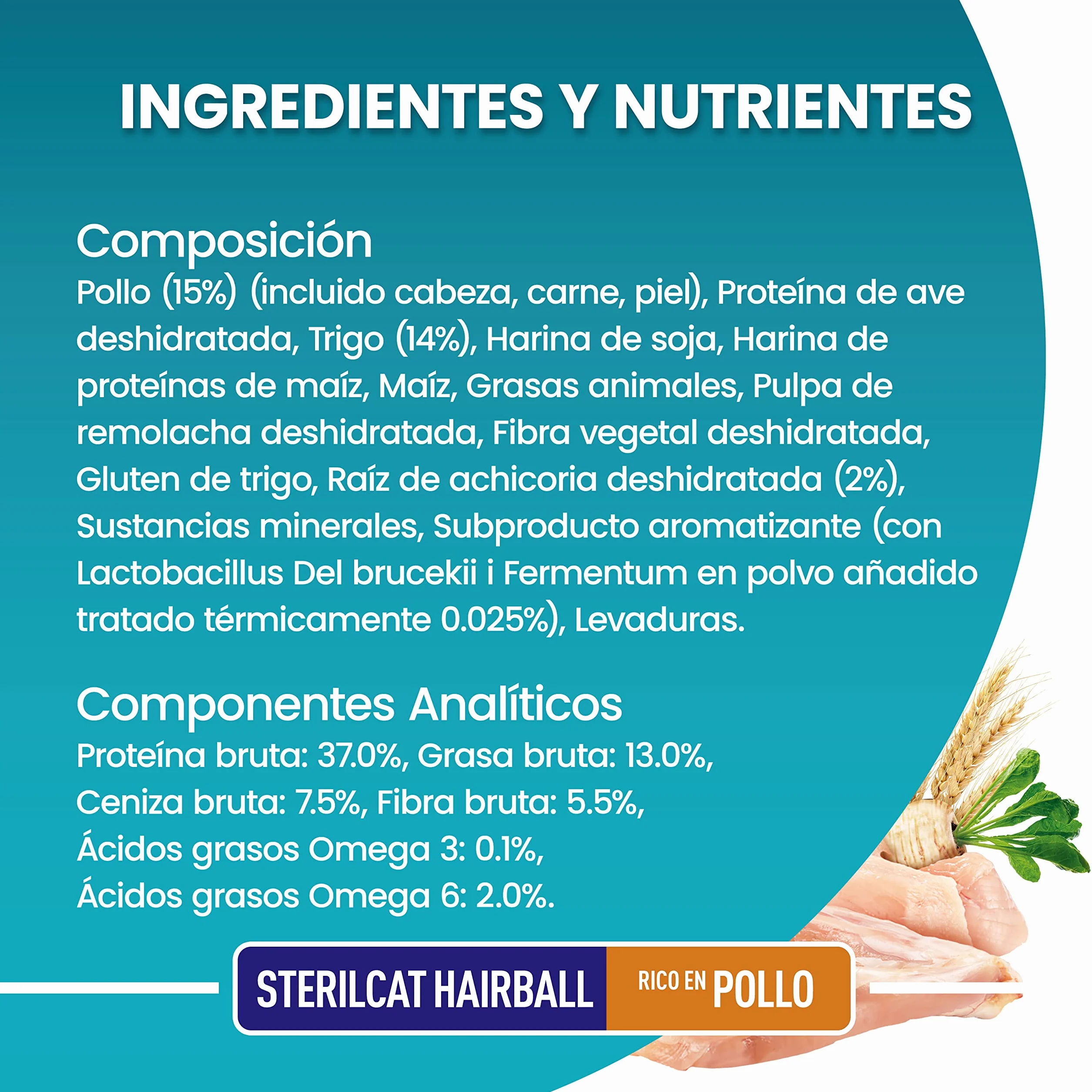 Purina One Bifensis Nourriture pour Chat stérilisée en Fourrure et Boules de Poils au Poulet, 4 Sacs de 2,8 kg