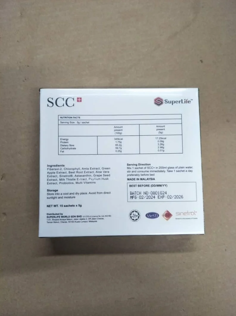 Super Life SCC+ Lot de 2 boîtes 30 sachets soins du côlon