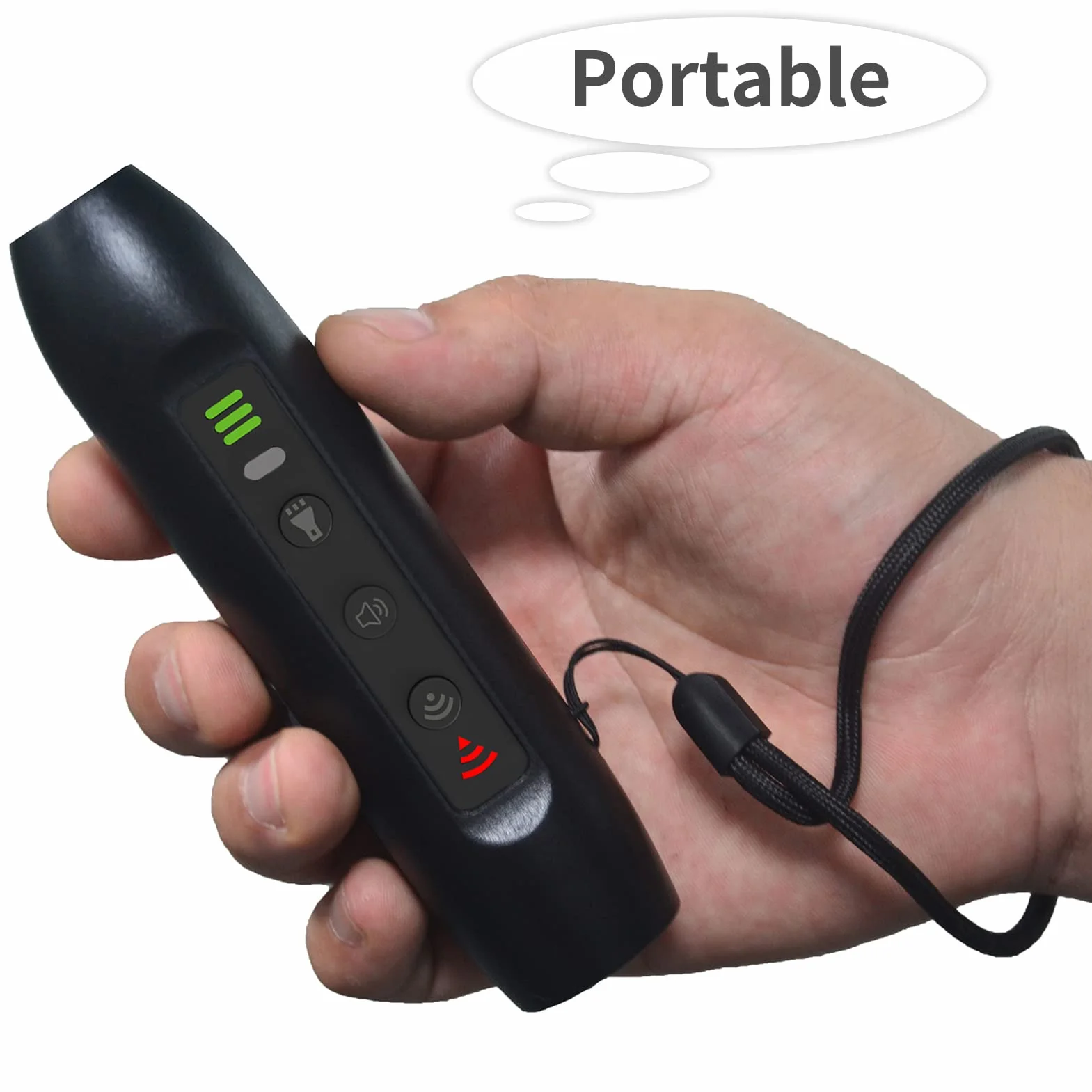 Irfora Répulsif à ultrasons pour chien - 3 modes - Portable rechargeable avec lampe de poche intelligente
