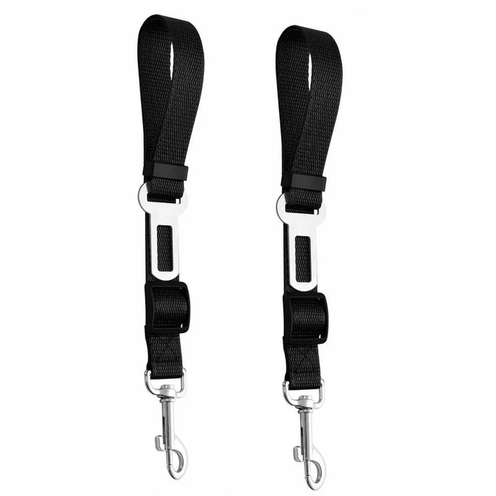 Voiture Ceinture de Securite pour Chien Indéchirable Réglable, 2 Pcs Harnais Voiture Chien Voiture Universel
