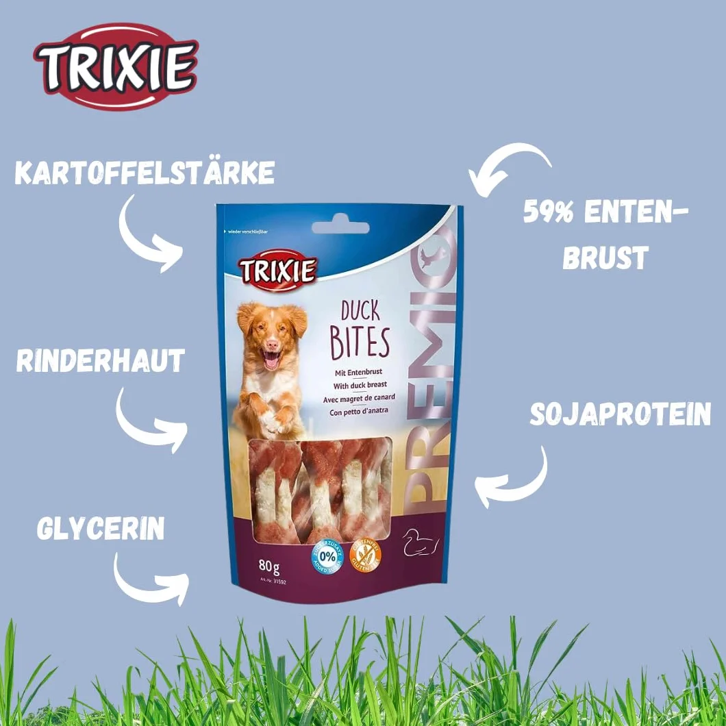 TRIXIE PREMIO bouchées de canard friandises pour chien 80 g