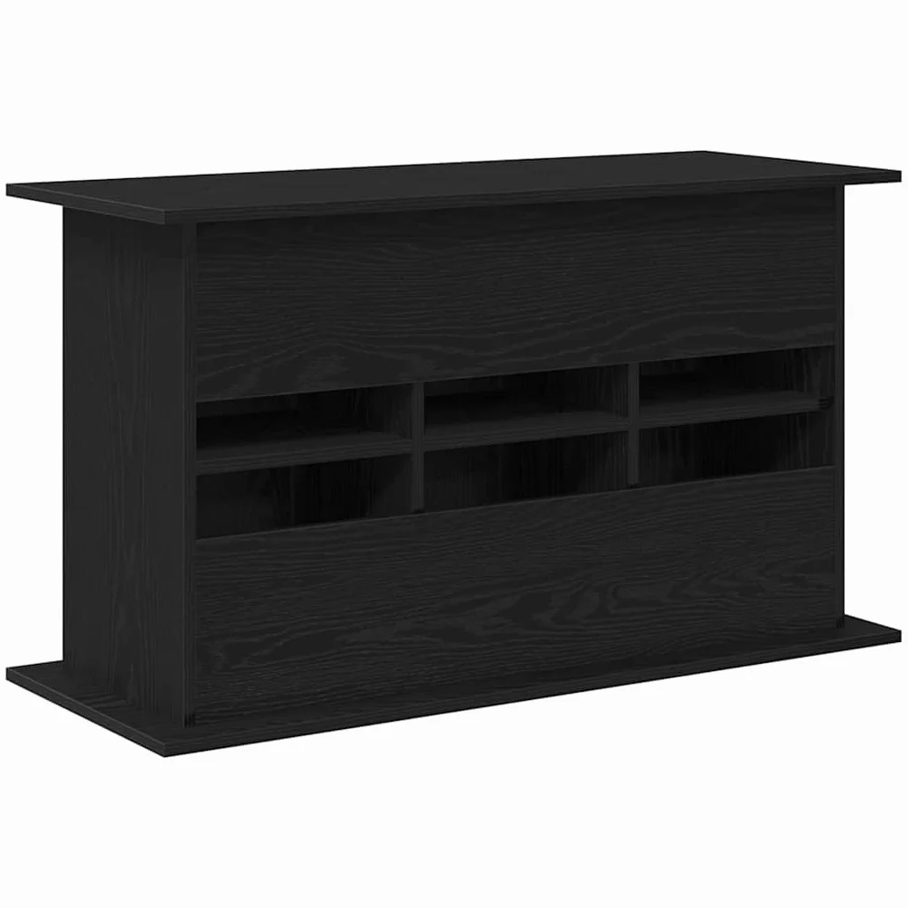 vidaXL Support d'aquarium Chêne Noir 101 x 41 x 58 cm Bois d'ingénierie