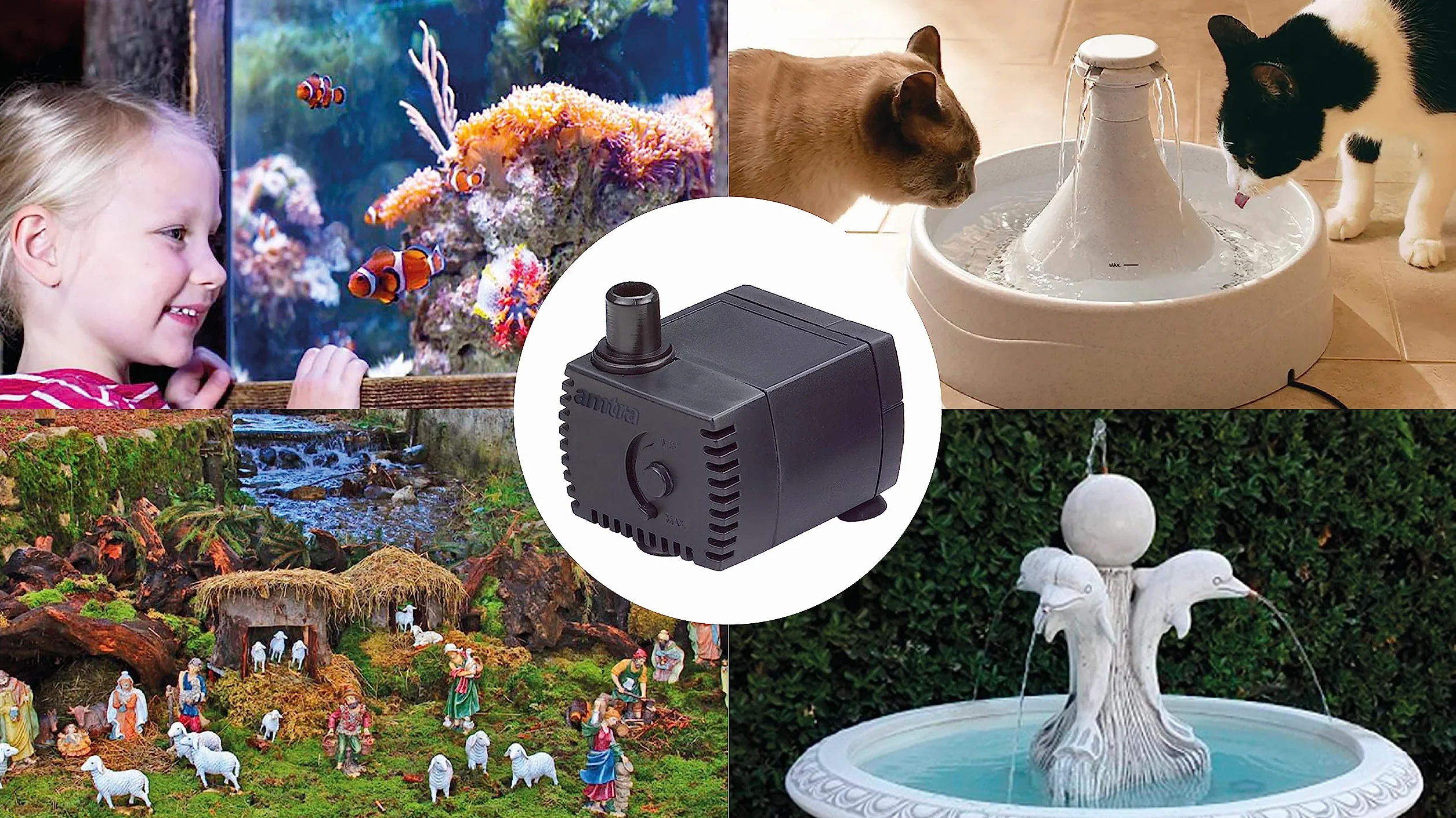 Amtra Stream 230 Pompe submersible aquarium 230 l/h 3.0W 220V