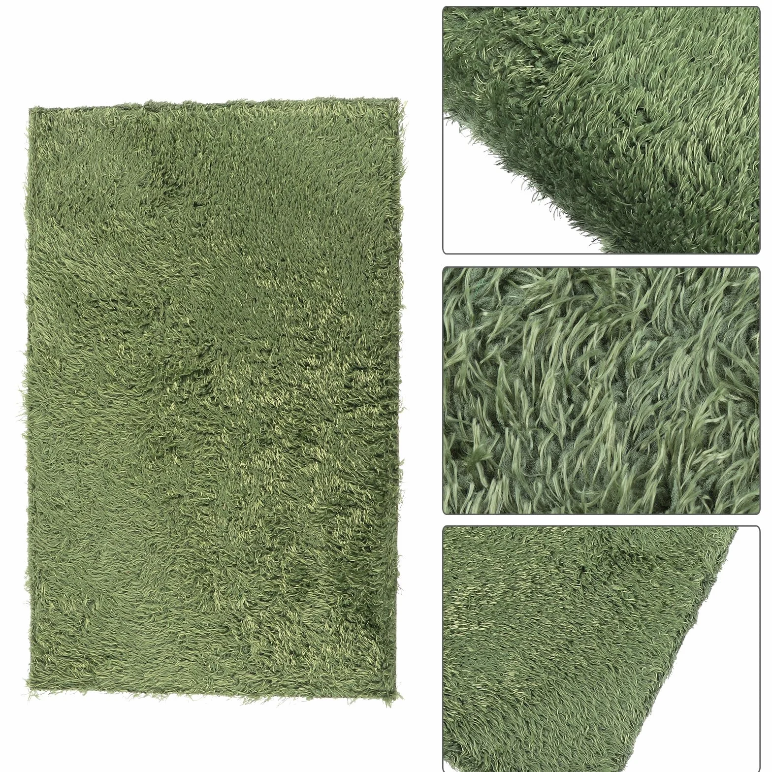 Lot de 2 Tapis pour Reptiles et Tortues en Coton Vert Imperméable Réutilisable