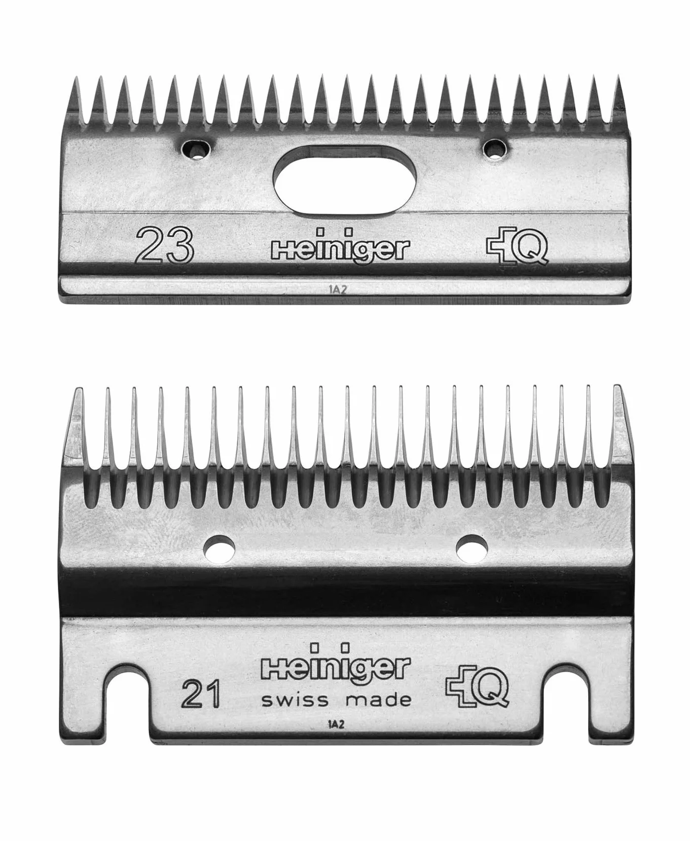 Heiniger Jeu de lames standard 21/23 pour tondeuse bovine – Coupe 2-4 mm – Acier trempé – Delta3, C12, Xplorer, Xperience, USV, Handy Progress