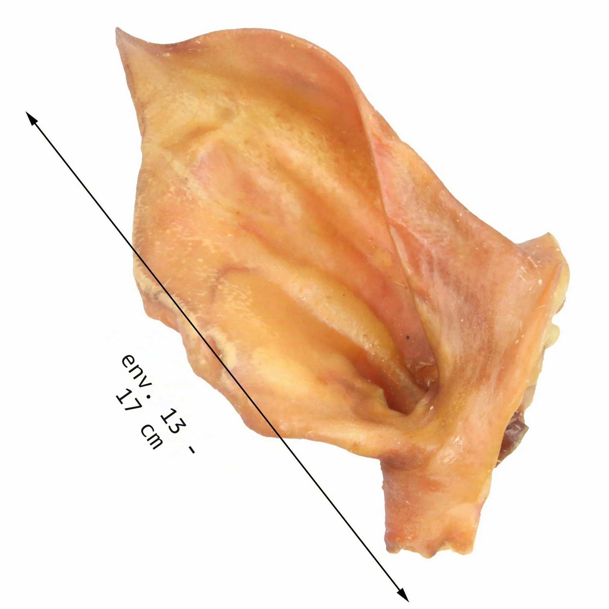 Schecker 1 kg - Oreilles de porc de qualité supérieure - Produit allemand - Magnifiques oreilles fraîches avec coquillage