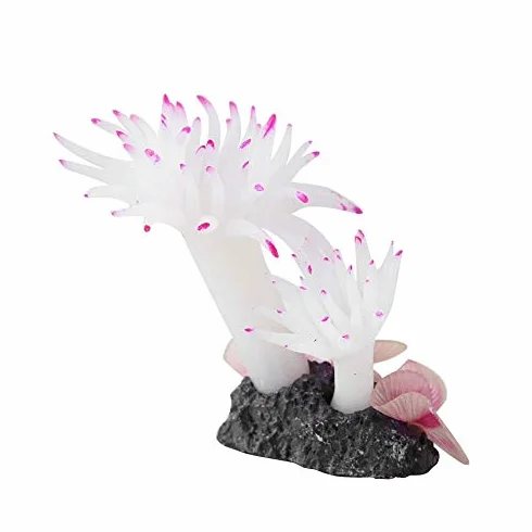Décorations artificielles Plantes coralliennes pour aquarium Simulation naturelle Corail Blanc