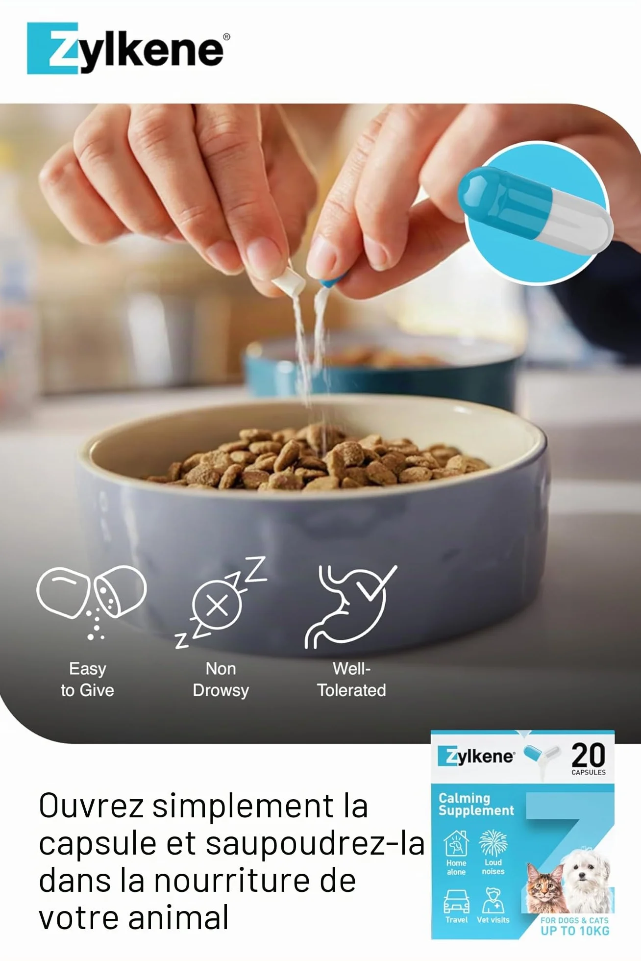 Vetoquinol Zylkène 75mg 20 gélules
