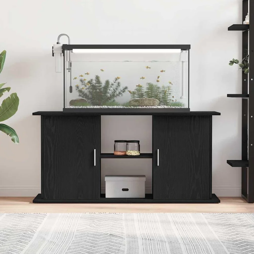 Meuble pour Aquarium Tomostar Chêne Noir 121x41x58 cm Bois d'Ingénierie
