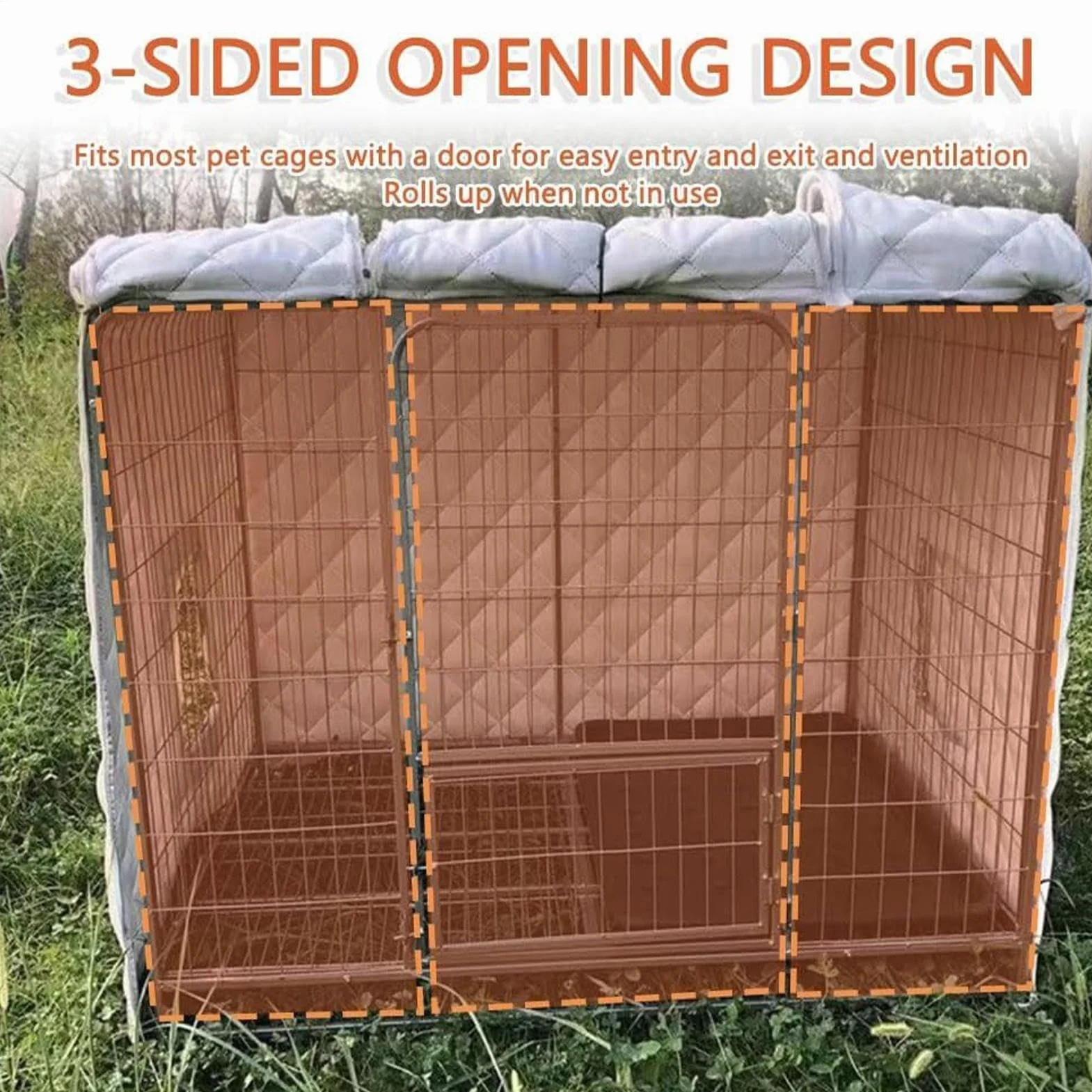 Housse de cage pour chien insonorisante imperméable