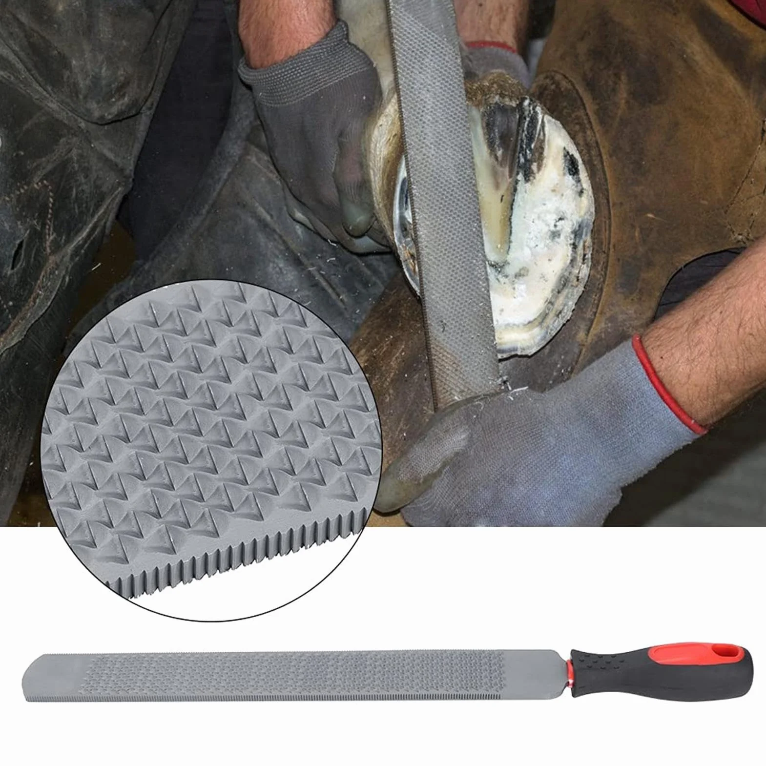 Genérico Horse Hoof Rasp - Premium Carbon Steel Hoof Rasp | Hoof File Carbon Steel Farrier Tools | Double Sided Hoof Rasp For Horses | Minii Hoof Rasp Hoof Rasp For Goat Horse Hoof Care