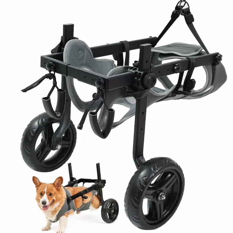 Chaise à roulettes pour chien chariot réglable pattes arrière mobilité 14-20KG