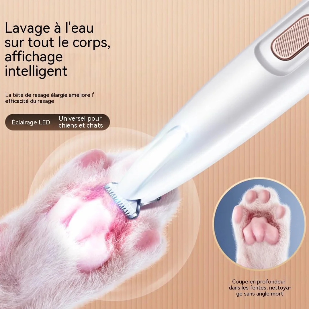 Tondeuse Silencieuse pour Chats Hypoallergénique Rechargeable Sans Fil Professionnelle