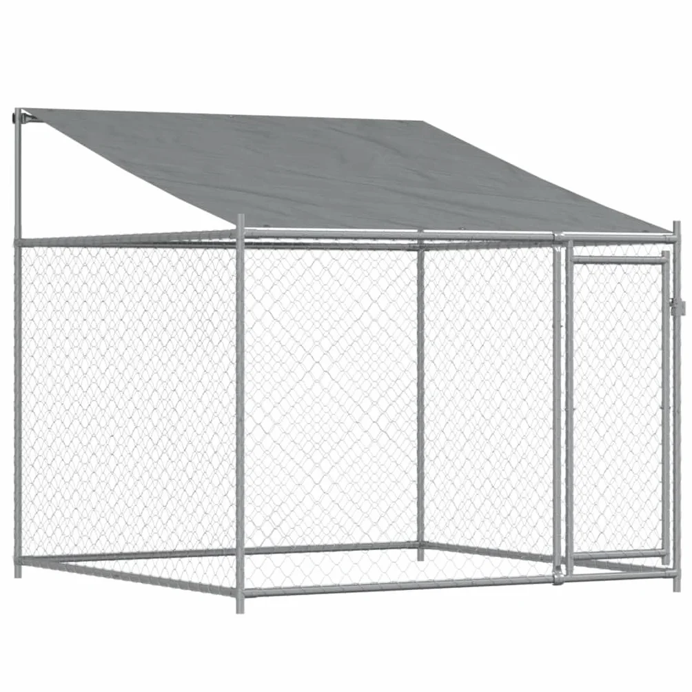 Cage pour Chien Acier Galvanisé Gris 6x2x2m 52.4 kg