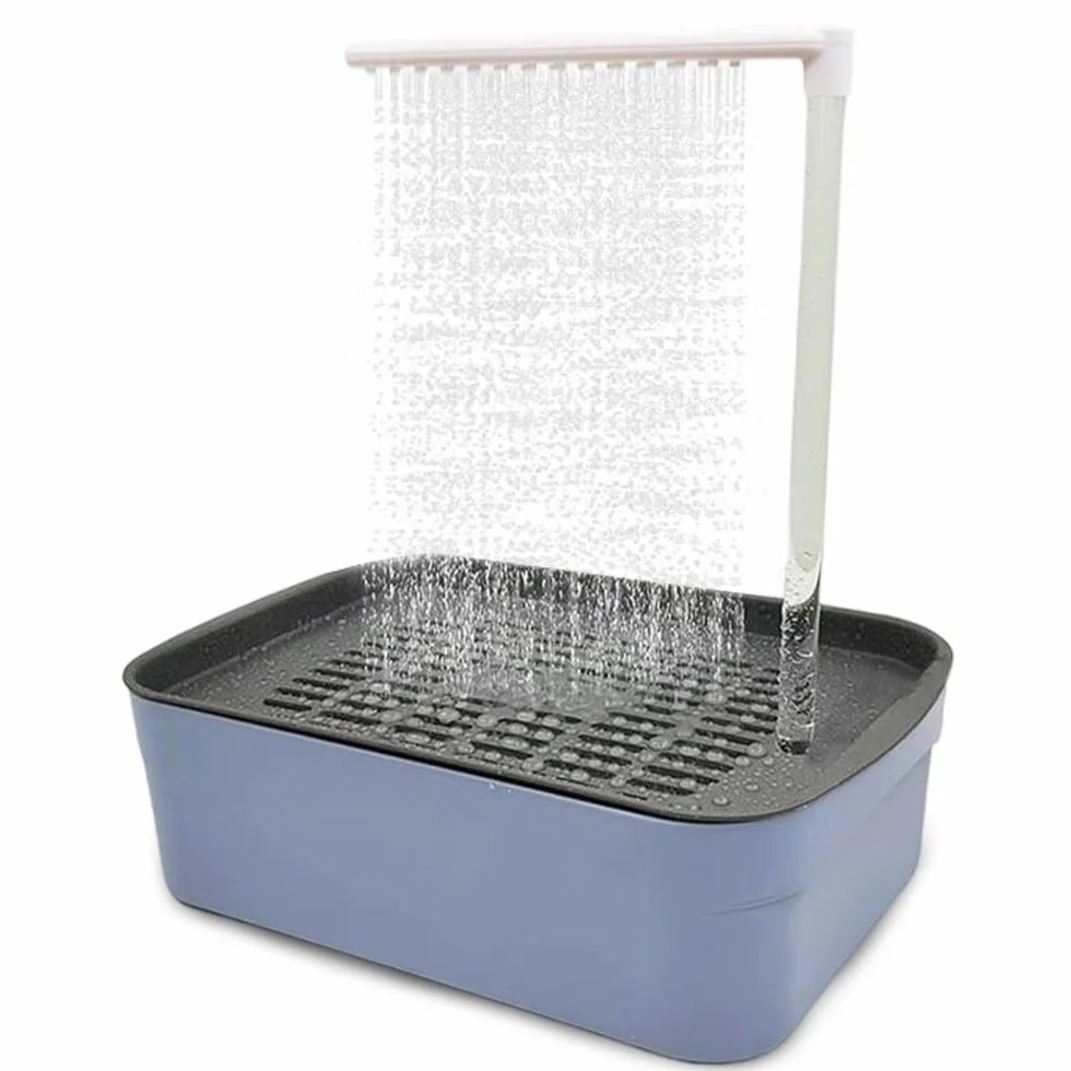 Baignoire Oiseaux Automatique Électrique avec Douche à Circulation Eau pour Perroquet