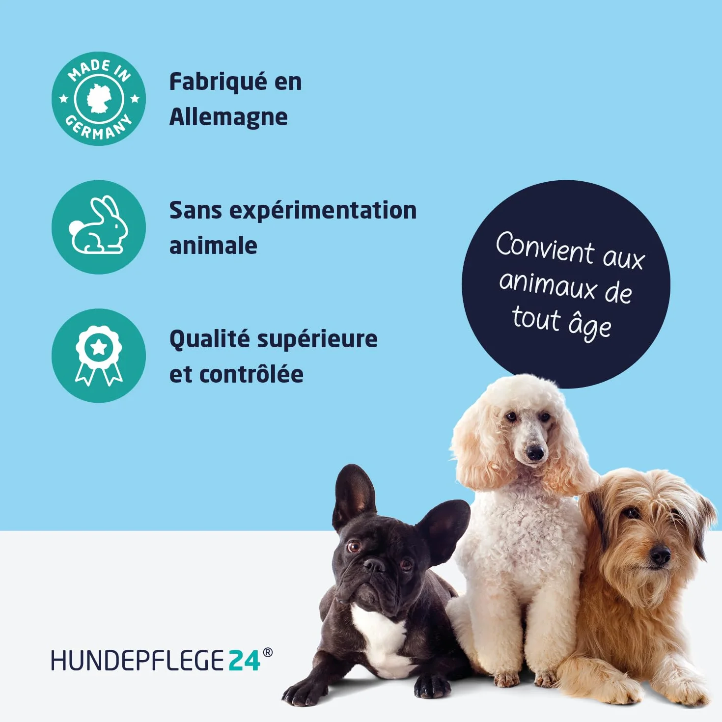 Spray Anti Tiques et Anti Puces Chien 500ml - Protection Efficace Contre Tiques, Puces & Acariens avec Géraniol et Aloe Vera