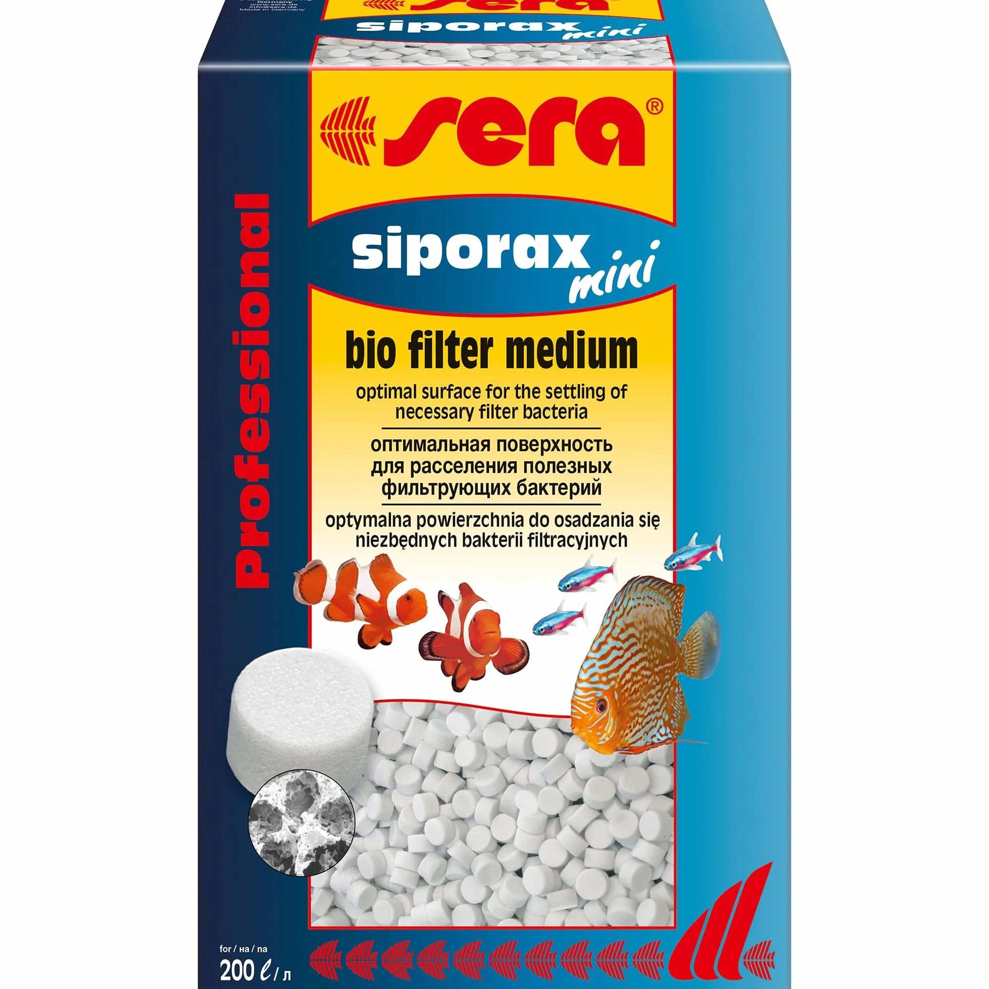 Siporax Mini 0685 Matériau filtrant haute performance pour petits aquariums 270 g