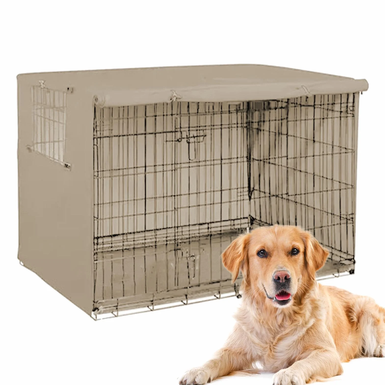 Housse De Cage pour Chien Imperméable Durable en Tissu Oxford Résistant Aux UV