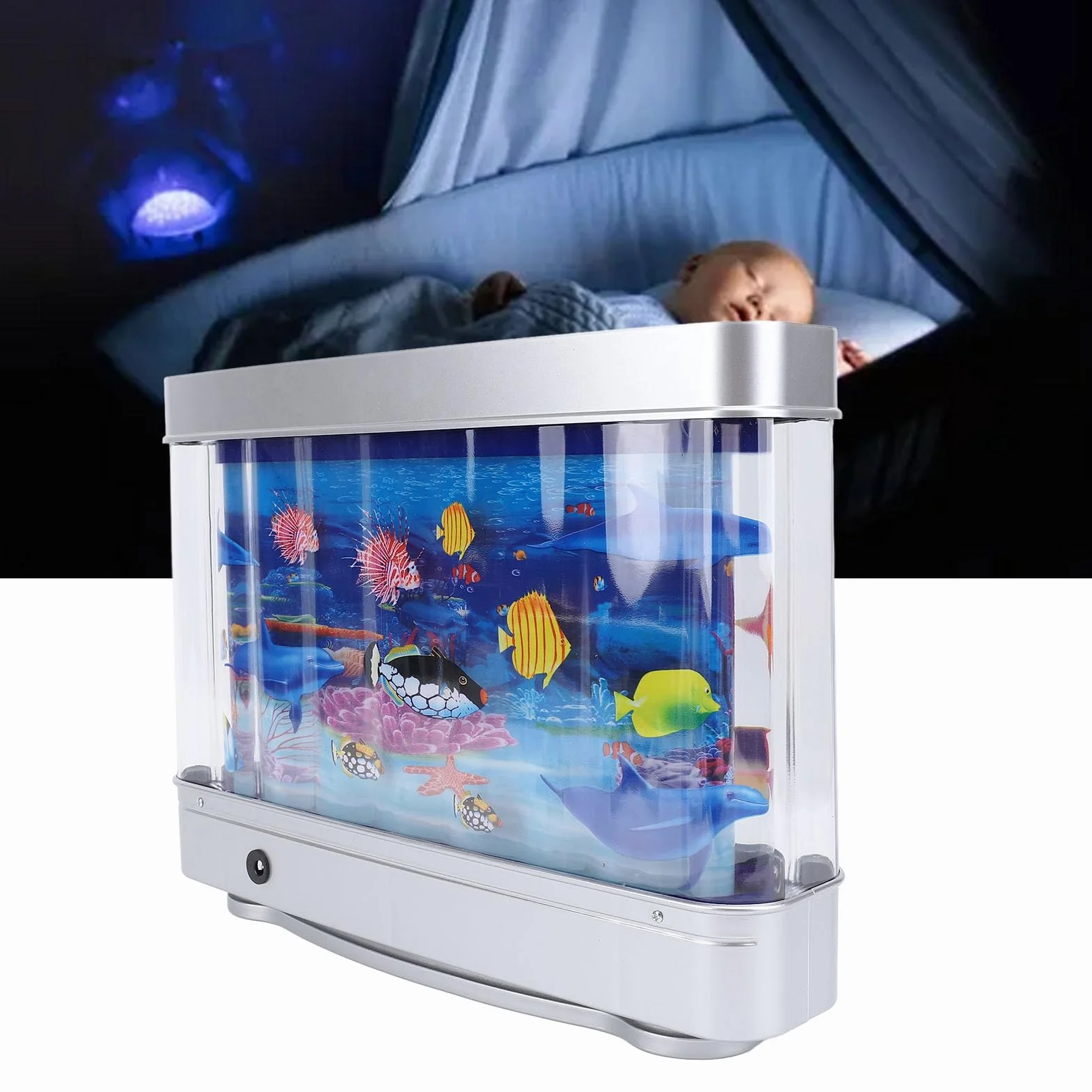 Aquarium artificiel dynamique réaliste pour enfants décoration de bureau