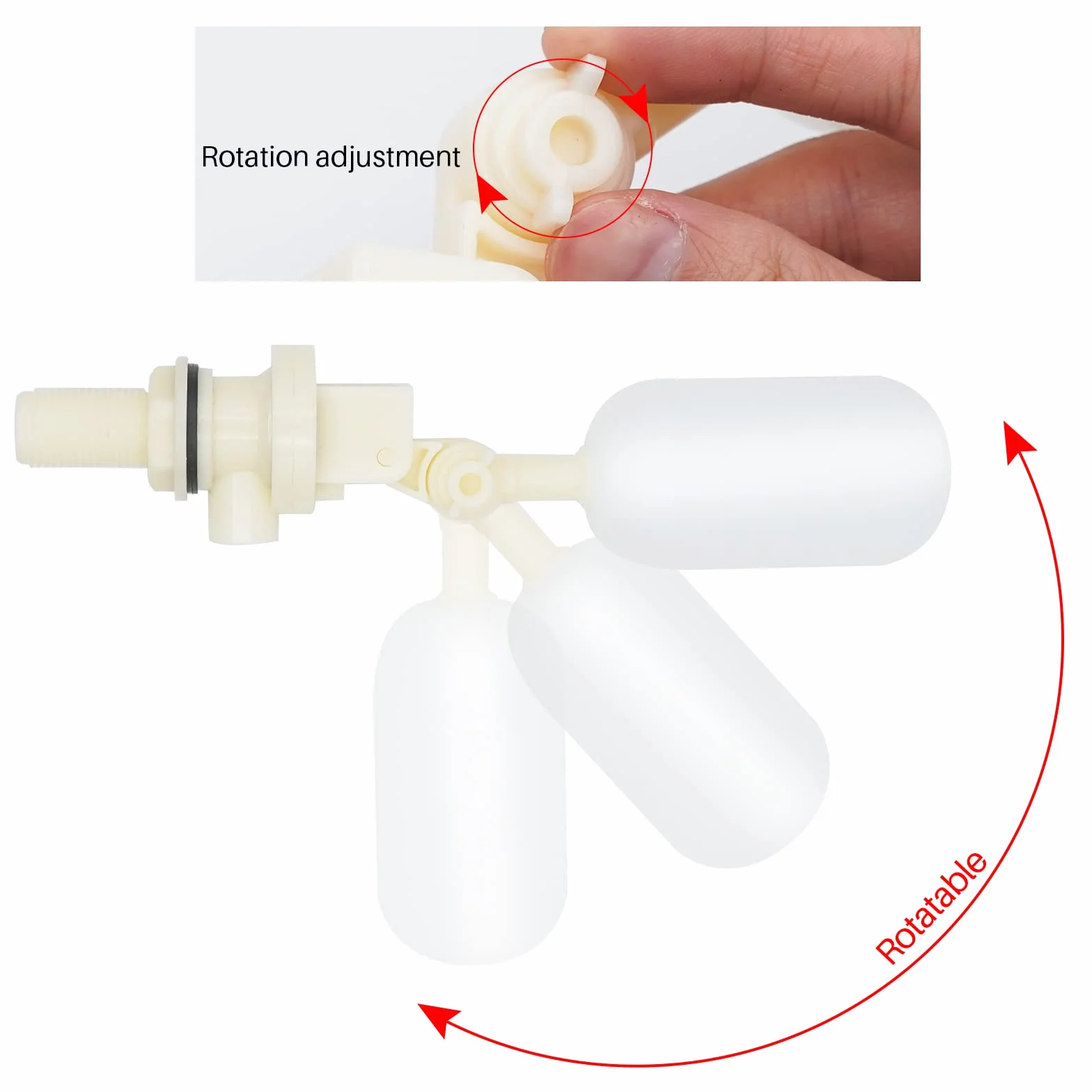 Abreuvoir Automatique en Acier Inoxydable pour Chevaux, Bovins avec 2 Flotteurs