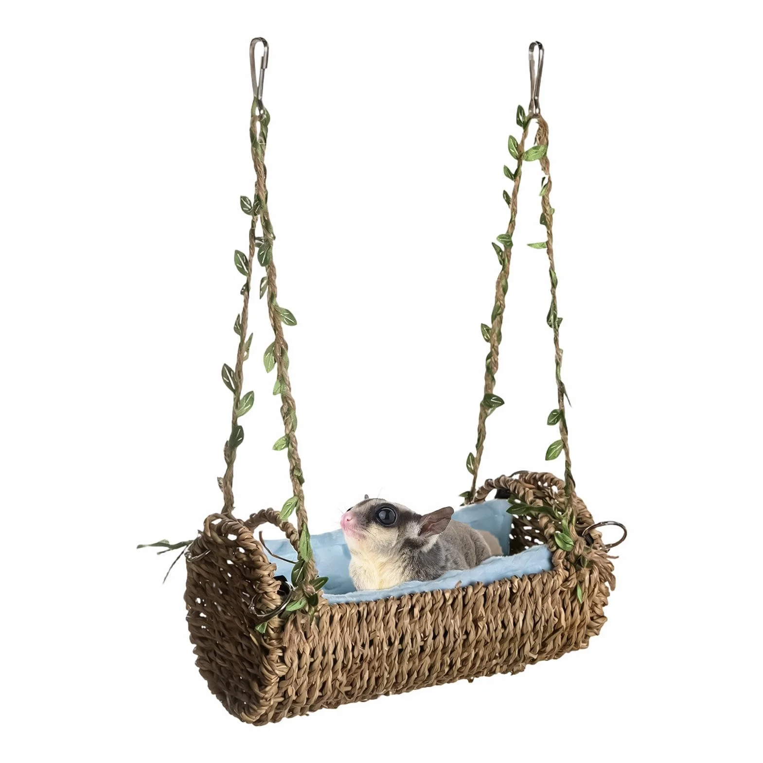 Générique Hamac pour Hamster | Anti-Rongeur, Aéré et Suspendu pour Enrichissement,Balancelle pour Hamster avec Tapis Amovible | pour Cochon d'Inde, Lapin Nain, Chinchilla, Gerbille