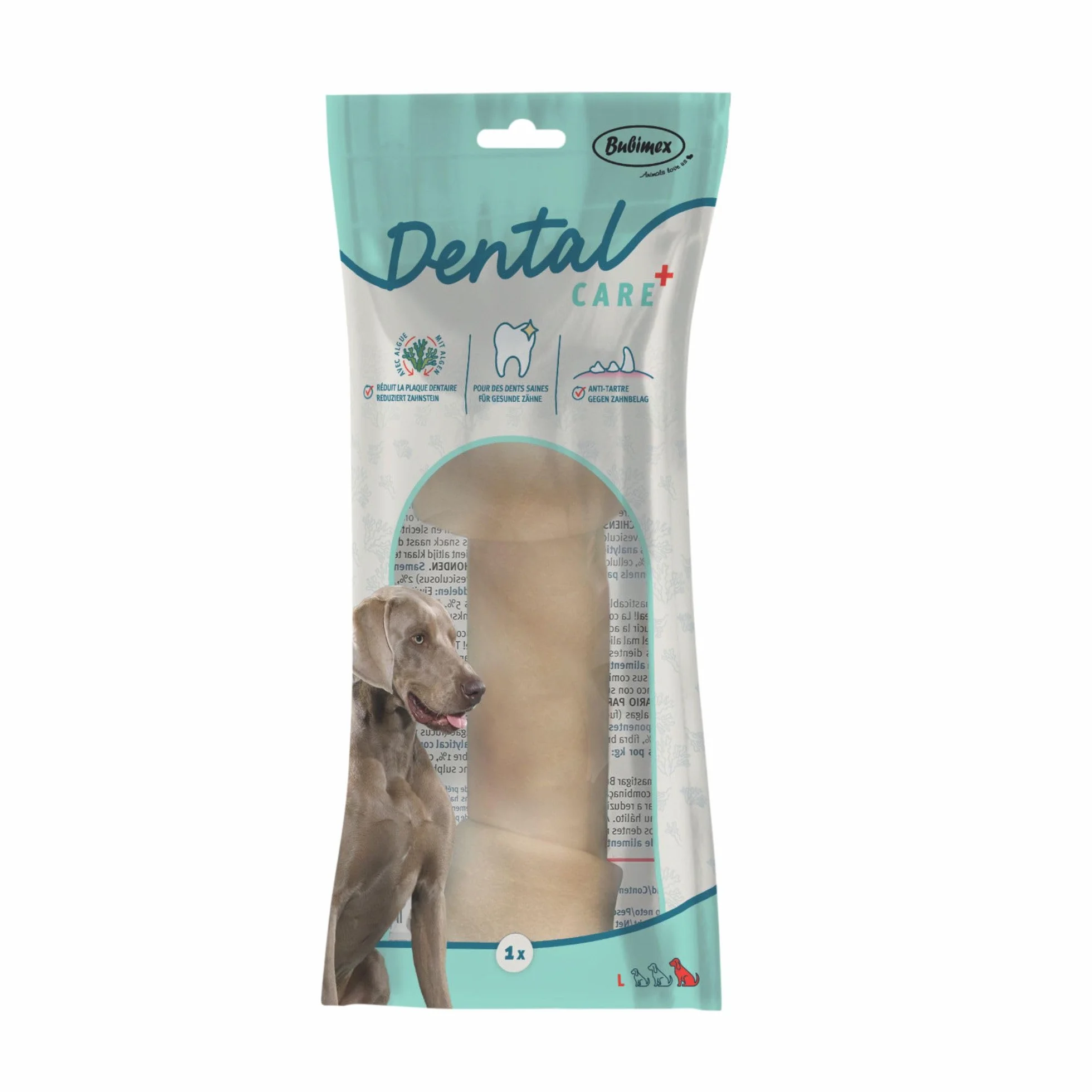 Dental+ Os noué à l'Algue 25cm Friandise Dentaire pour Chien Anti-Tartre Haleine Fraîche