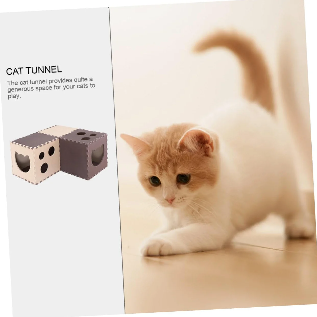 Tunnel De Jeu pour Chat Domestique Jouet Intéressant pour Chat Jouet Résistant à Usure pour Chaton