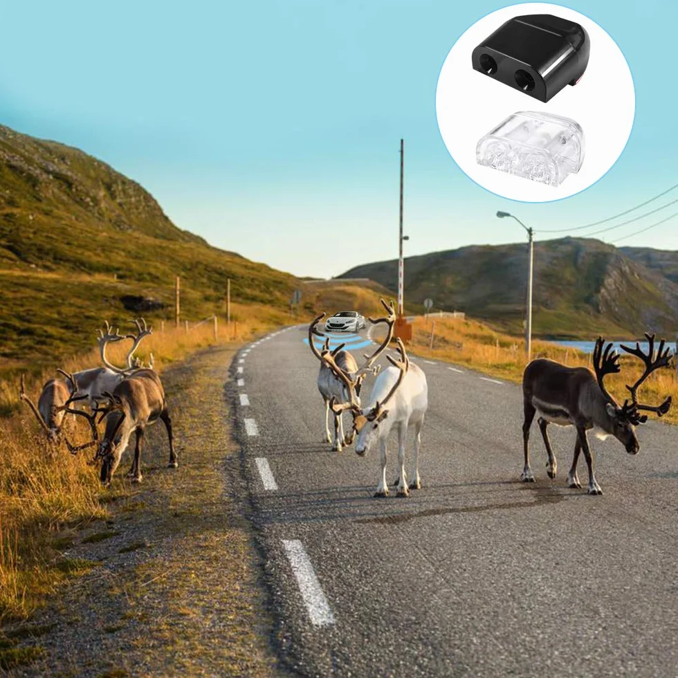 FineGood 6 pièces sifflets de cerf pour voiture, avertisseur d'animaux avec bande de cerf