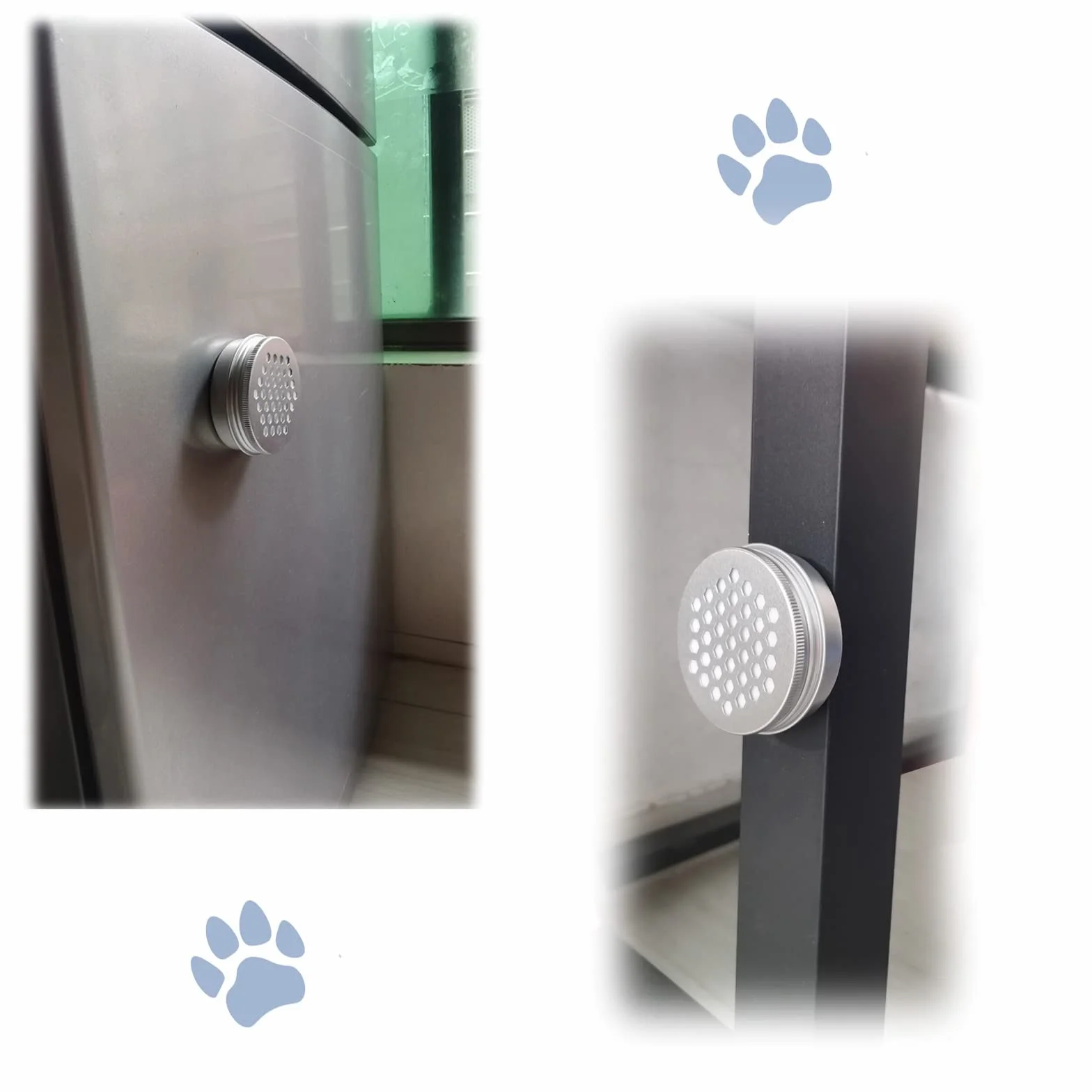 Aluminium Kit dressage chien conteneurs magnétiques à pois 6 boîtes 4 parfums