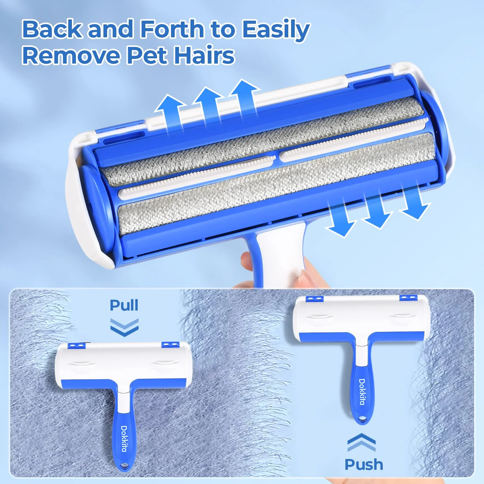 Brosse Anti Poils Chat Animaux Rouleau Poils Chien Brosse Magique Canapé Tapis