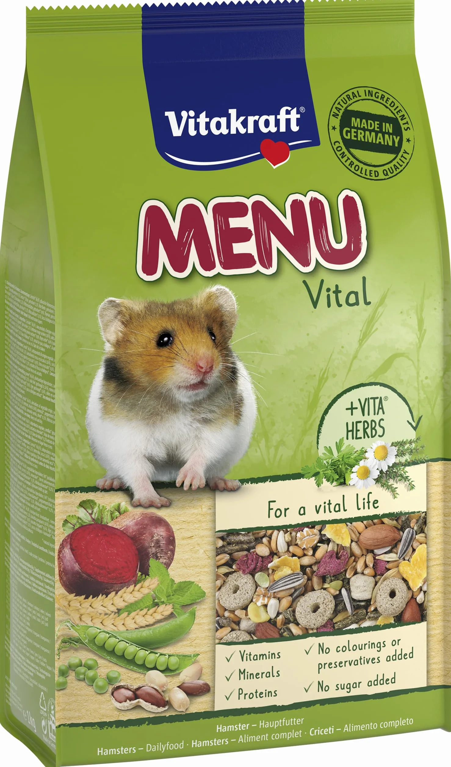 Vitakraft Menu Alimentation complète pour Hamster 1kg