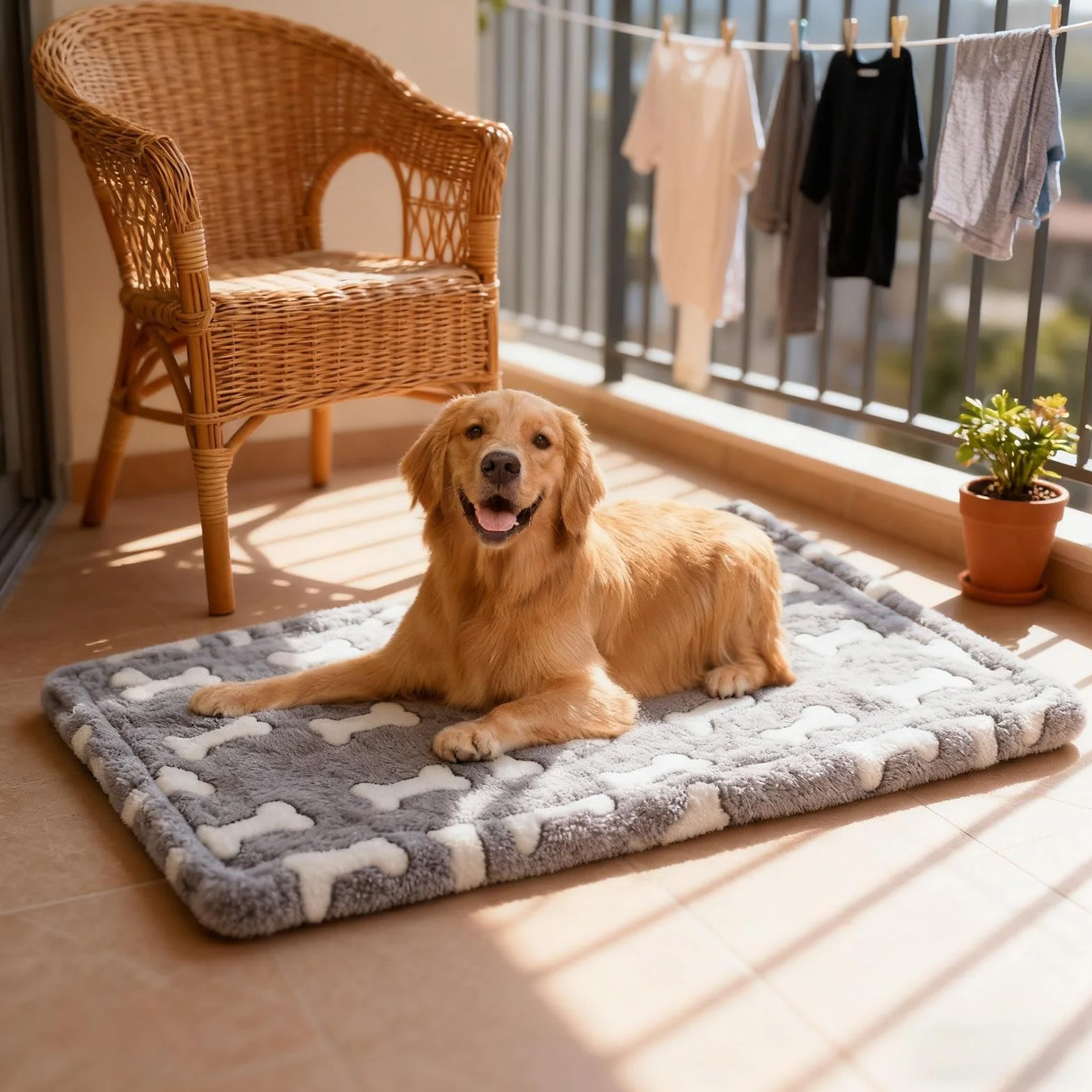 Tapis de lit pour Chien Housse Lavable Mousse à mémoire de Forme imperméable Base antidérapante Doublure Lavable Amovible