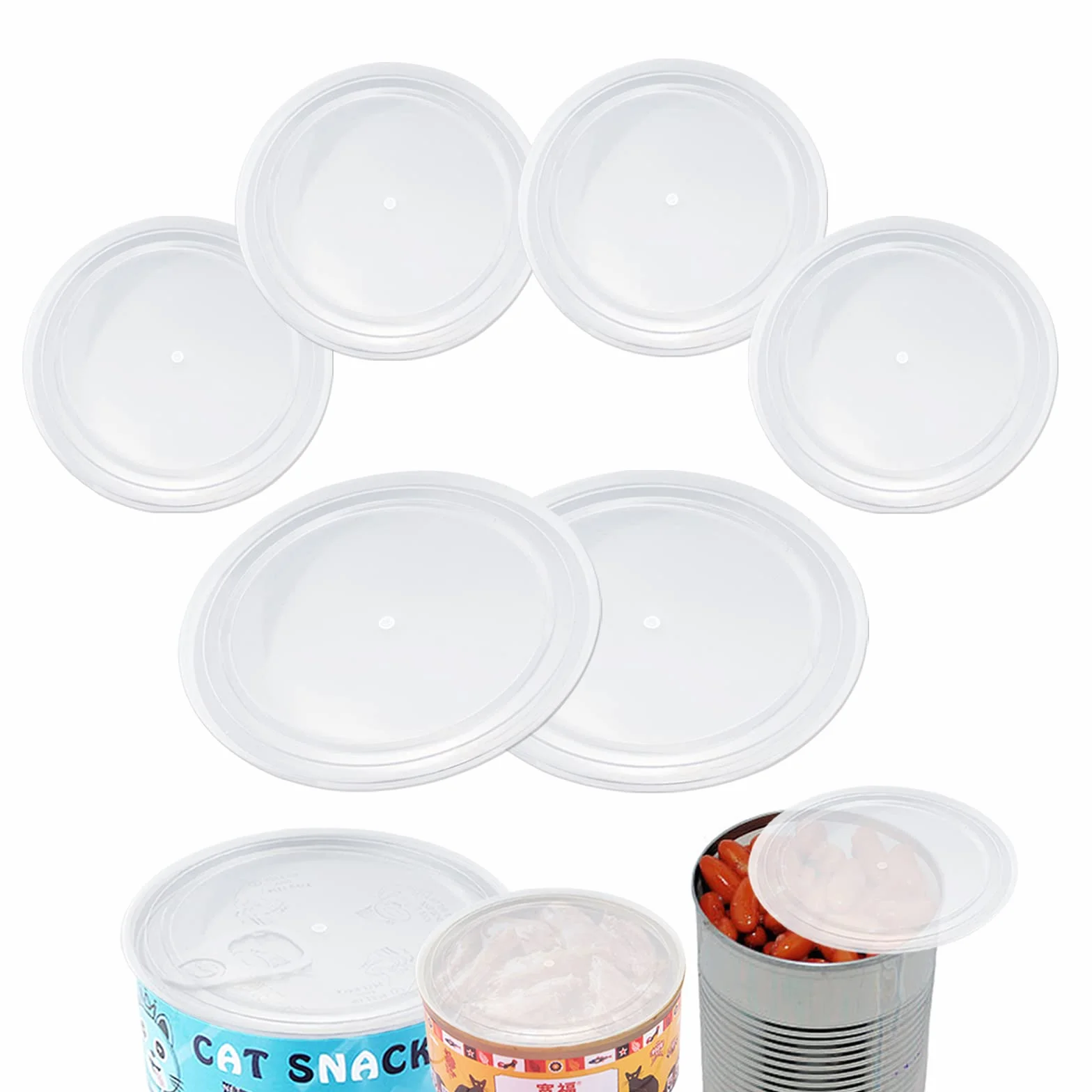 Couvercles de boîte de conserve 101 mm 75 mm Lot de 10 pour 800 g 400 g 200 g