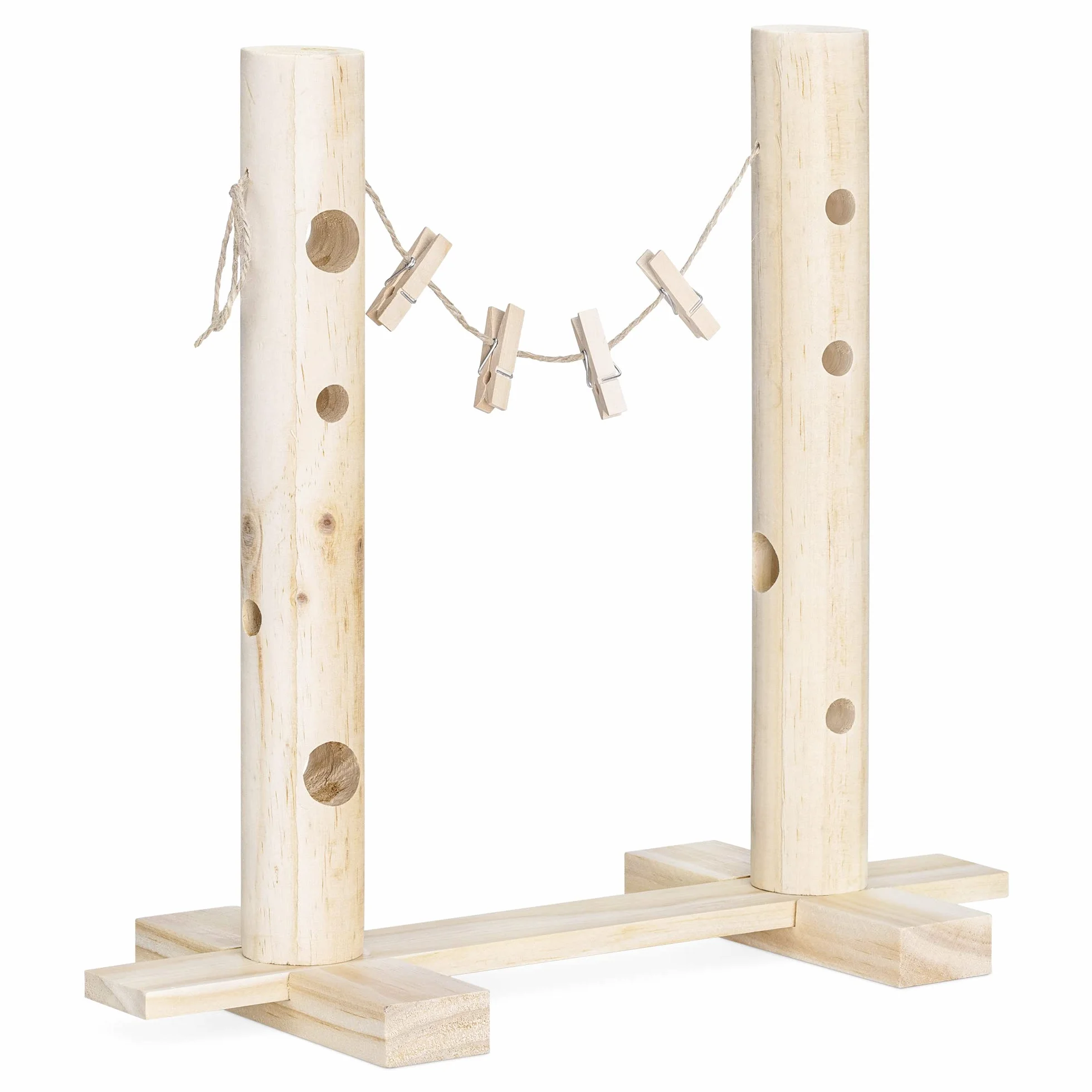 Navaris Mangeoire pour Lapin en Bois de pin 34 x 31 x 15 cm pour Rongeur Cochon d'Inde Chinchilla