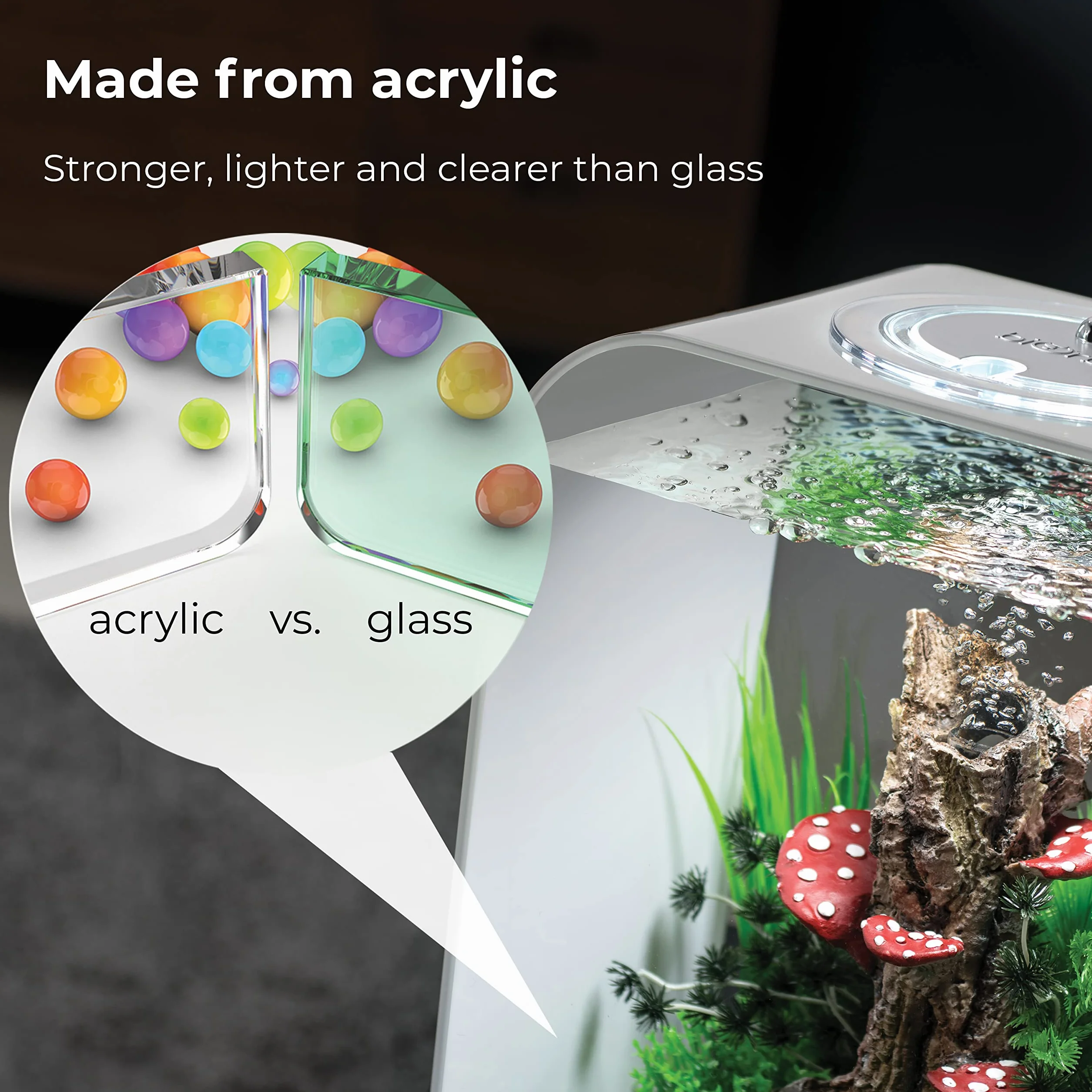 biOrb LIFE 15 LED transparent akwarium