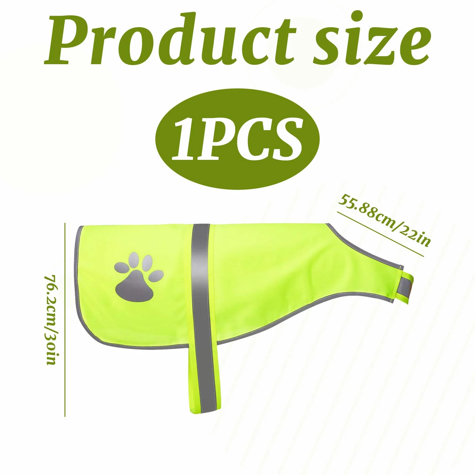 Gilet Jaune Chien Fluo Réfléchissant pour Promenades Nocturnes Petit Grands Chiens