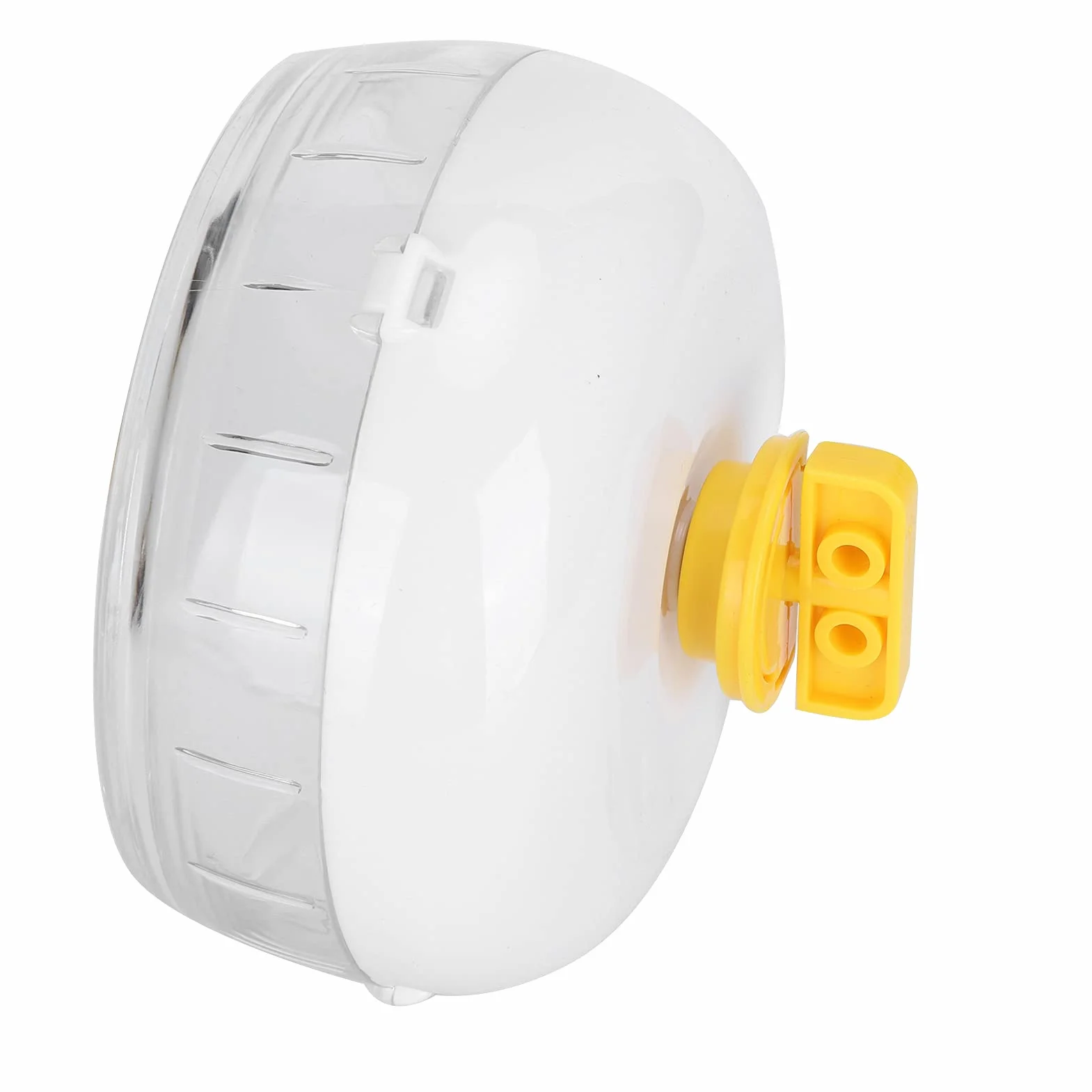 Roue silencieuse pour hamster cochon d'Inde – Roue d'exercice Kano sans support pour hamsters nains, hamsters syriens et petits animaux de compagnie – Roue blanche (21 cm)