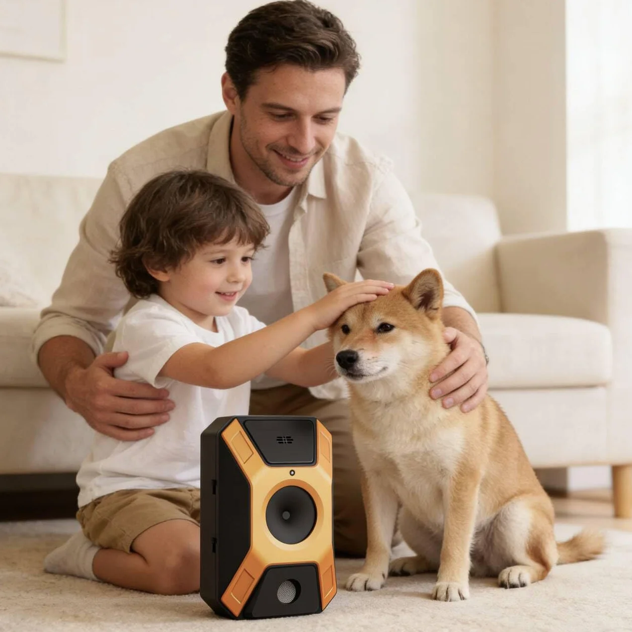 Appareil anti-aboiement pour chien à ultrasons 3 fréquences réglables