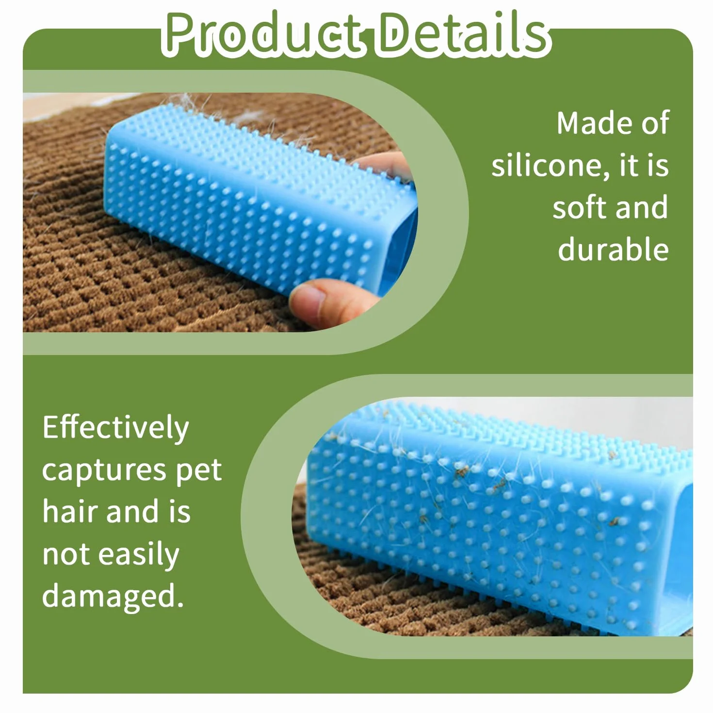 Brosse À Cheveux Collante avec Colonne en Silicone, Brosse De Nettoyage Creuse pour Animaux De Compagnie