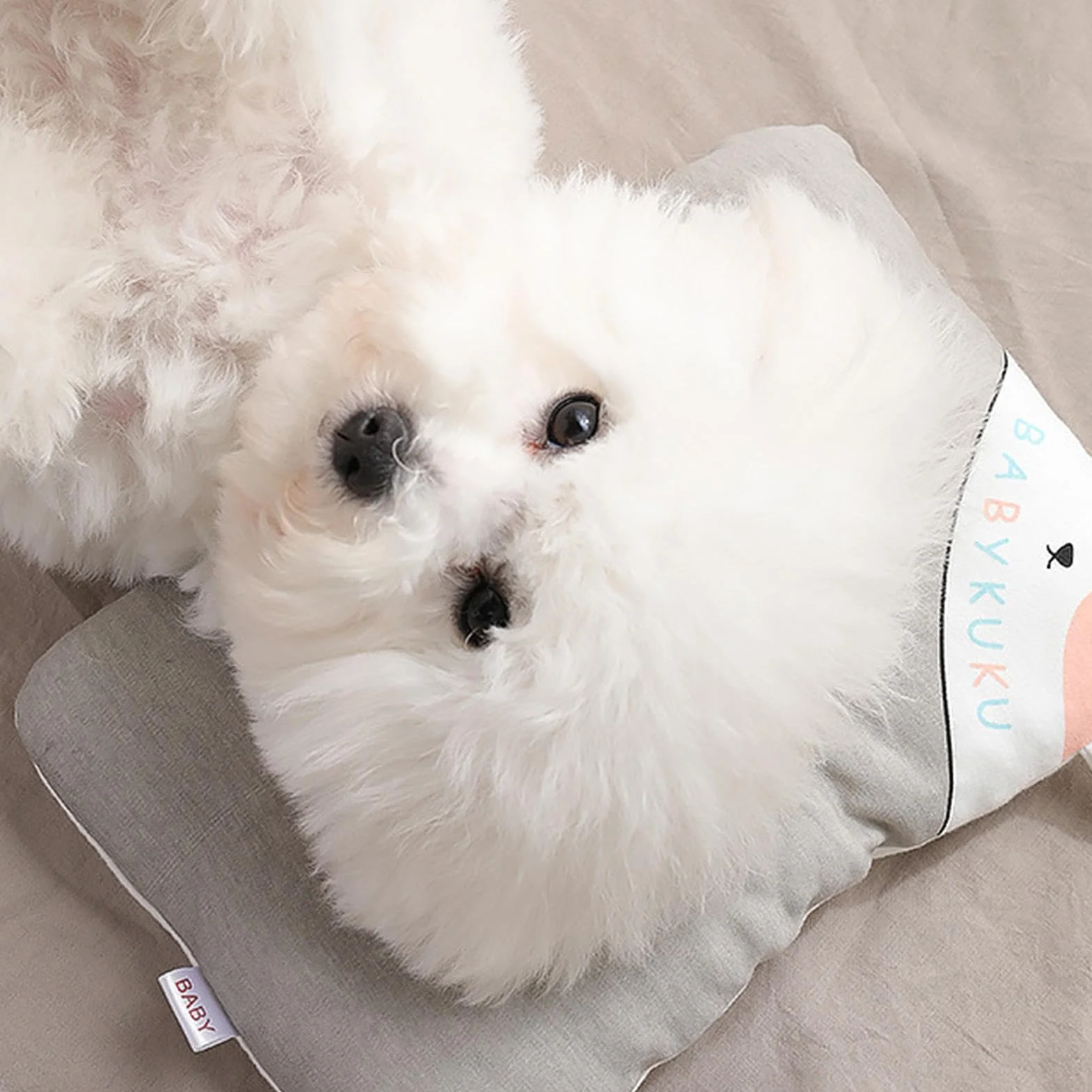 Oreiller apaisant pour chien en peluche confortable et respirant