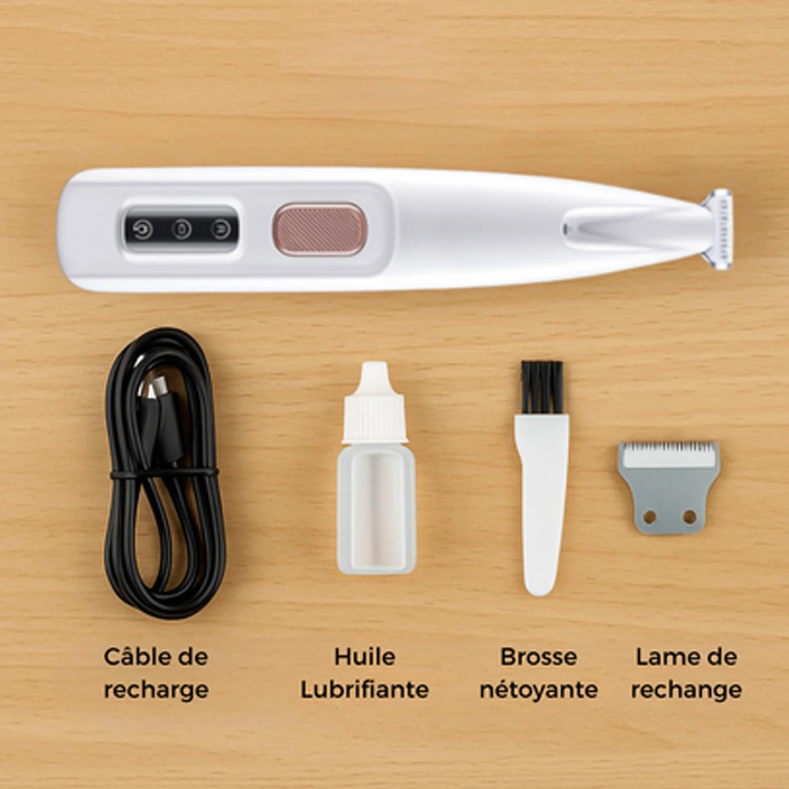 Tondeuse de précision pour chat et chien, sans vibration, légère et ergonomique