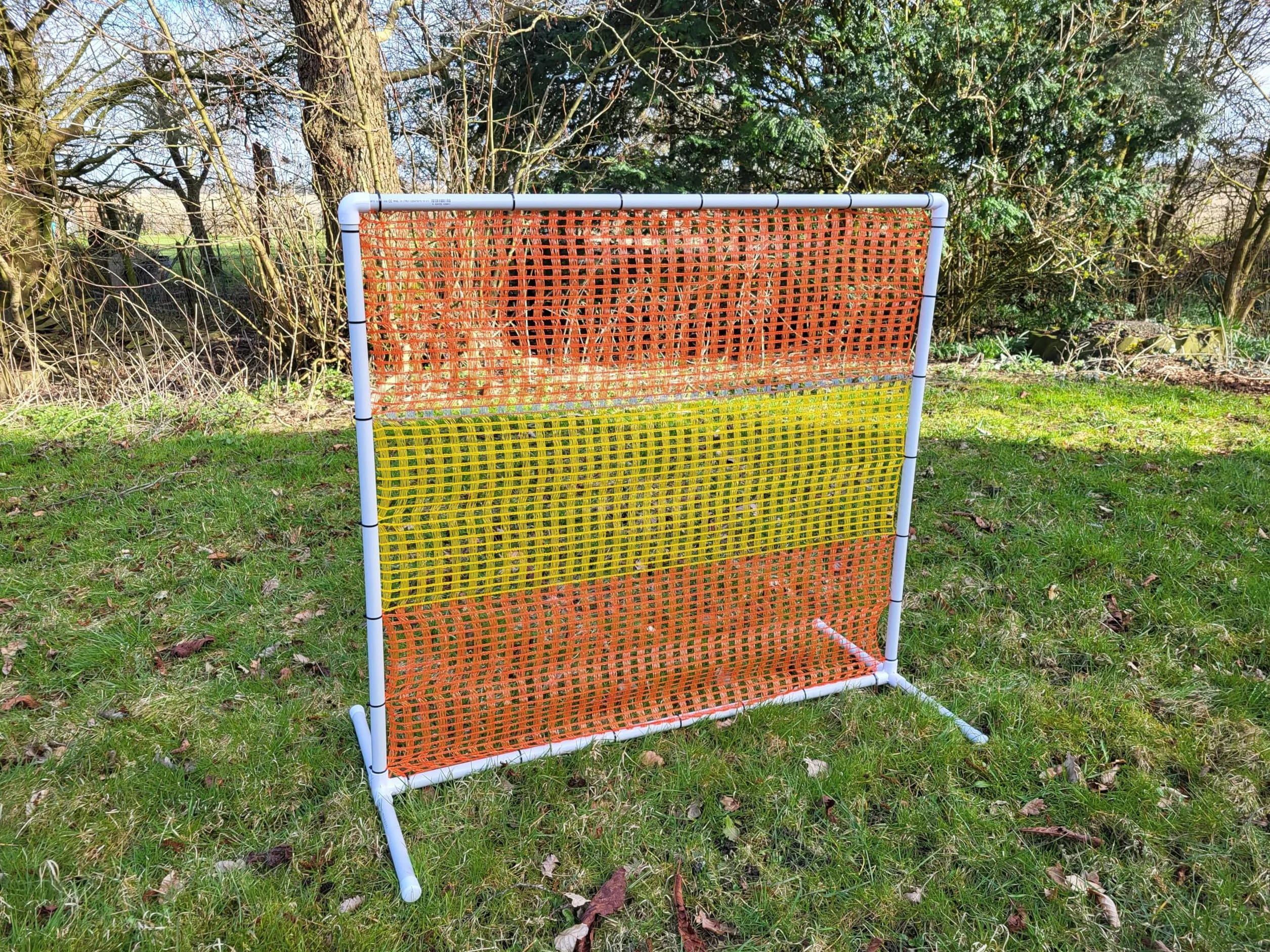 NADAC HOOPERS Lot de 2 clôtures d'agilité en PVC Conforme VDH Jaune/Orange 1,05 m x 1,15 m x 1,15 m 1,4 kg
