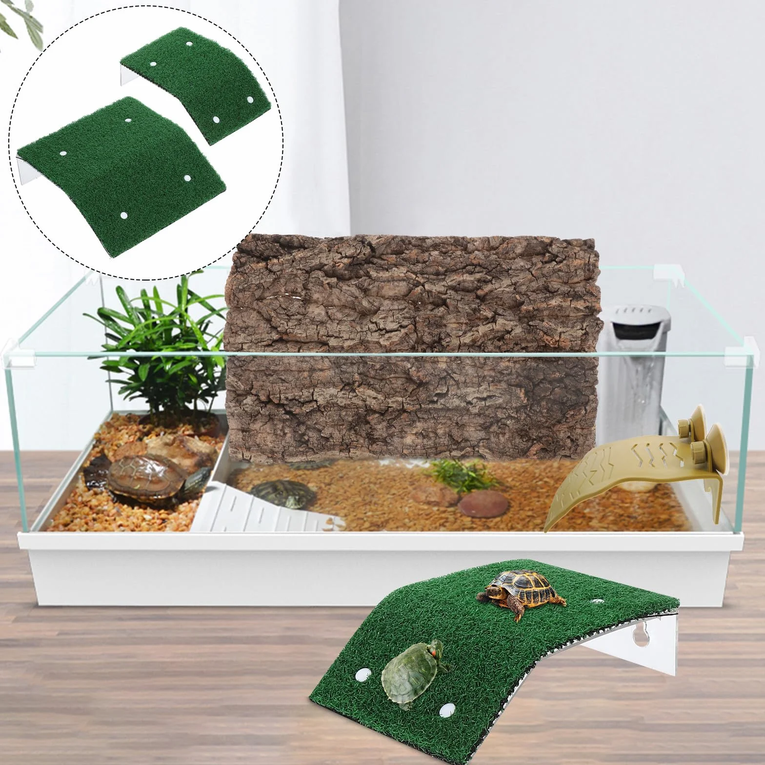 Rampe de Sauvetage Piscine pour Animaux Domestiques, 2 Pièces Ventouses Solides, Anti-Glisse, Adaptée aux Chats et Petits Chiens