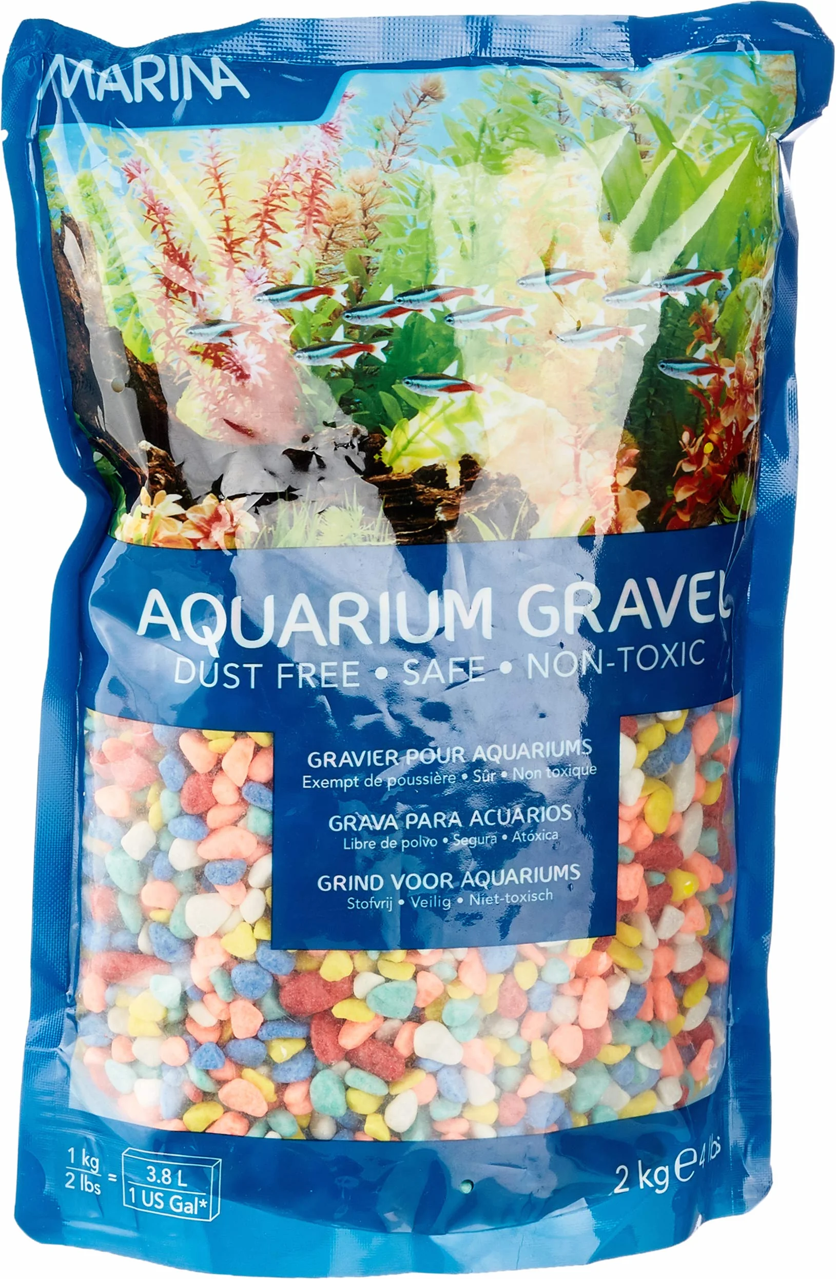 Gravier décoratif pour Aquarium Marina