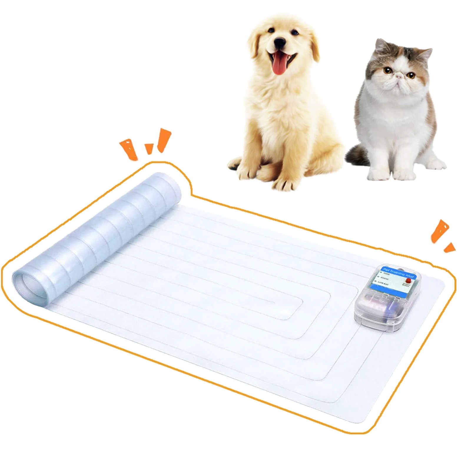 Tapis De Dressage pour Animaux D'intérieur Scatmat pour Chiens Et Chats, Coussin De Choc Électronique pour Animaux De Compagnie, Tapis Répulsif/Dissuasif À 3 Modes pour Garder Les Animaux
